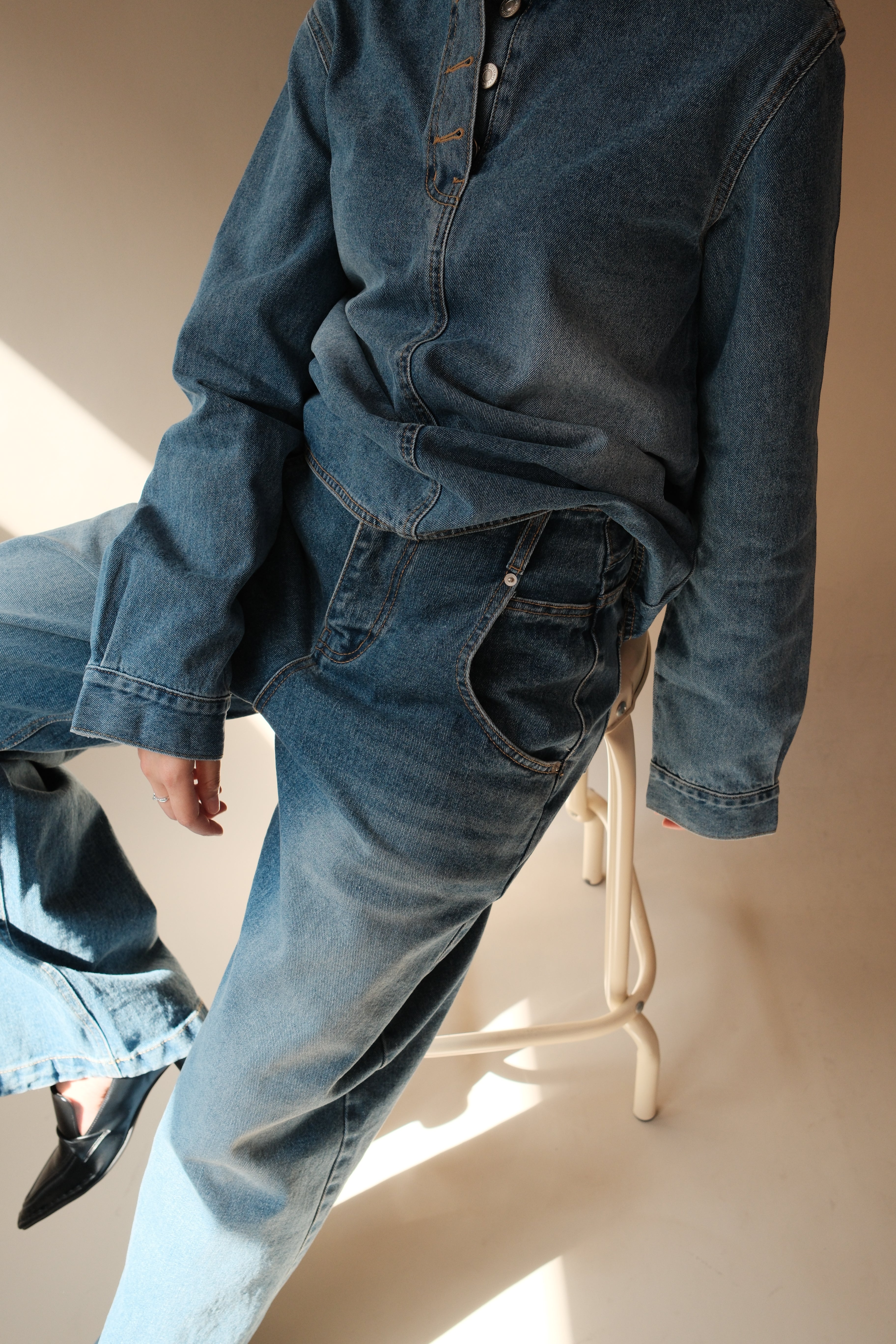 Daria denim blouse
