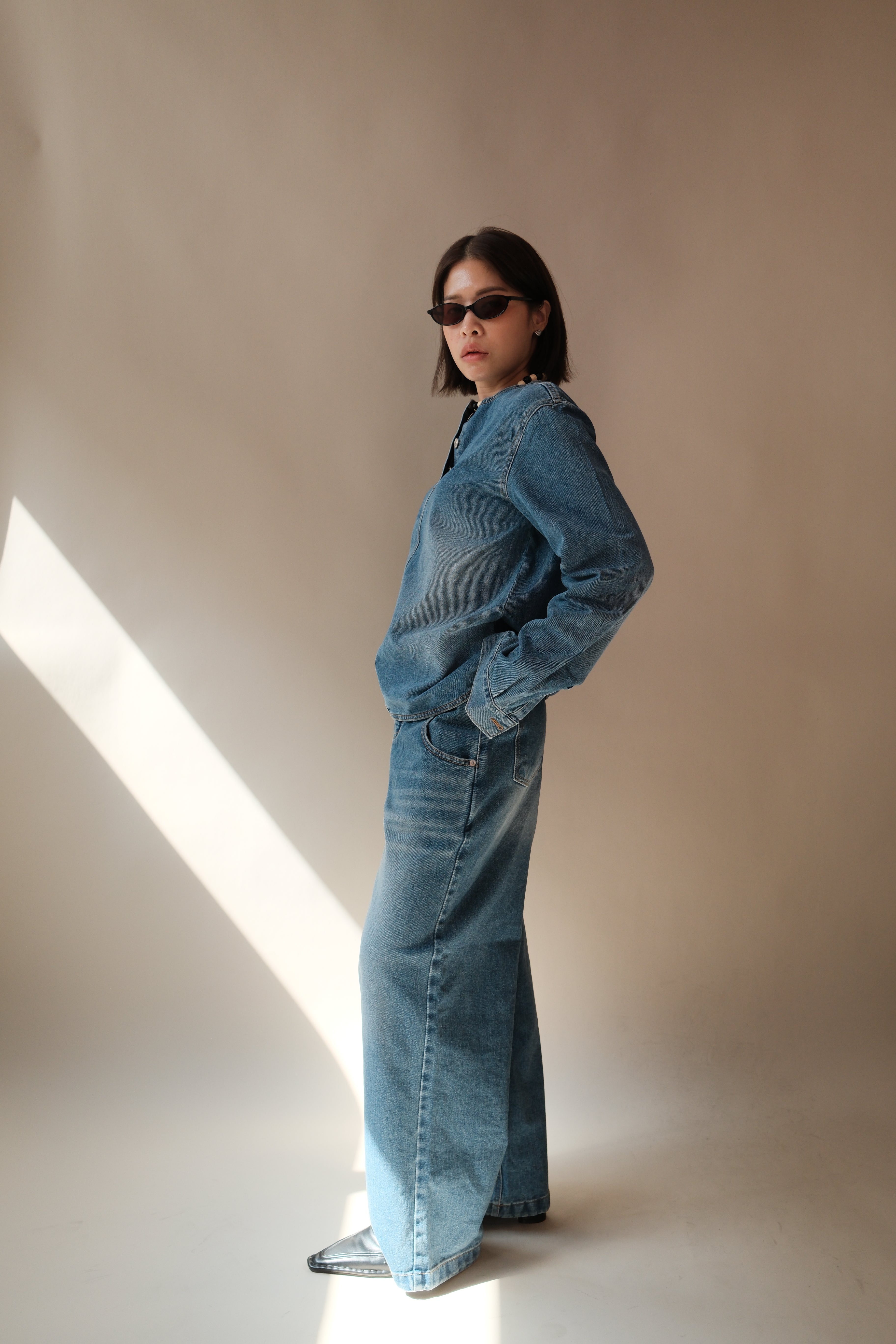 Daria denim blouse