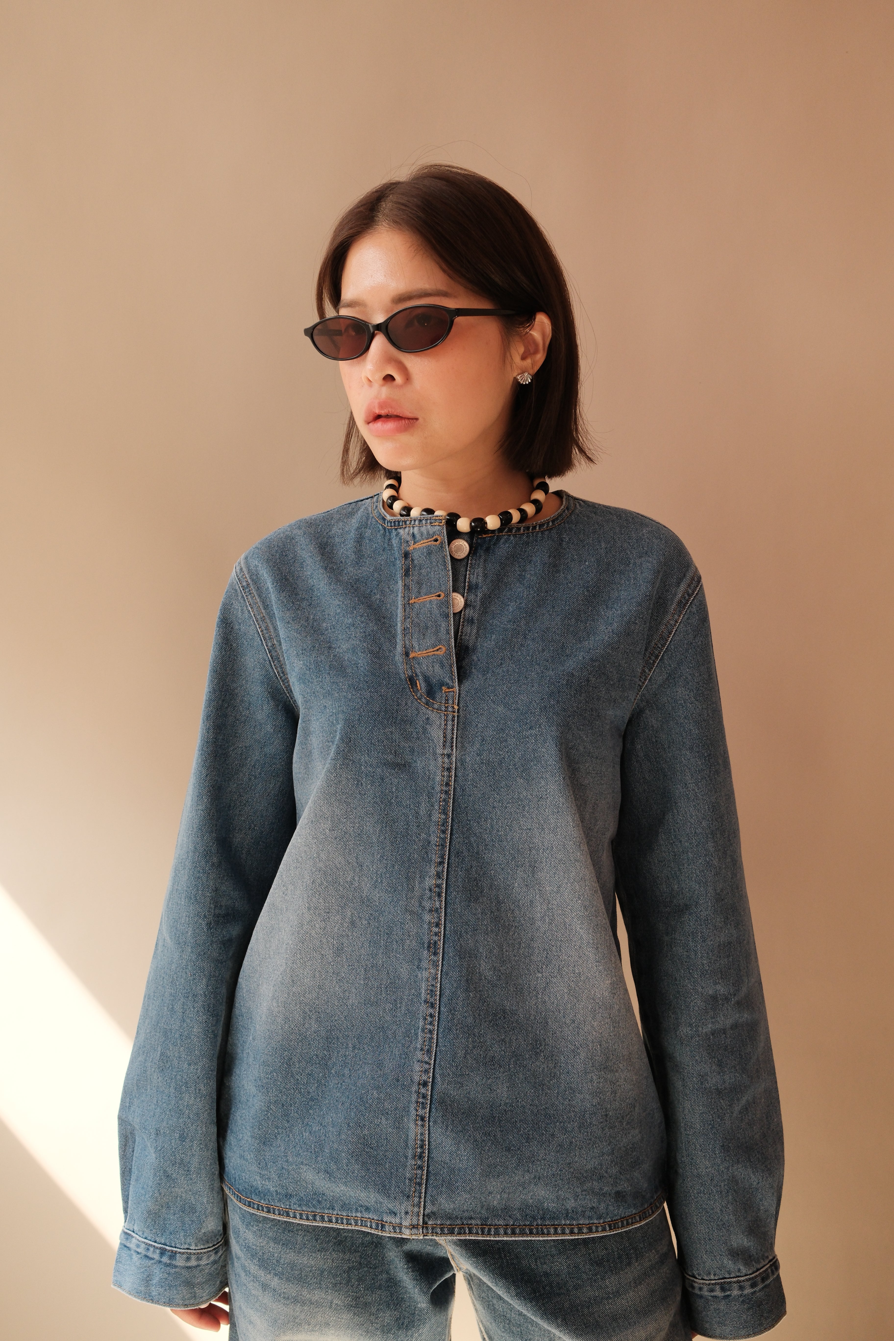 Daria denim blouse