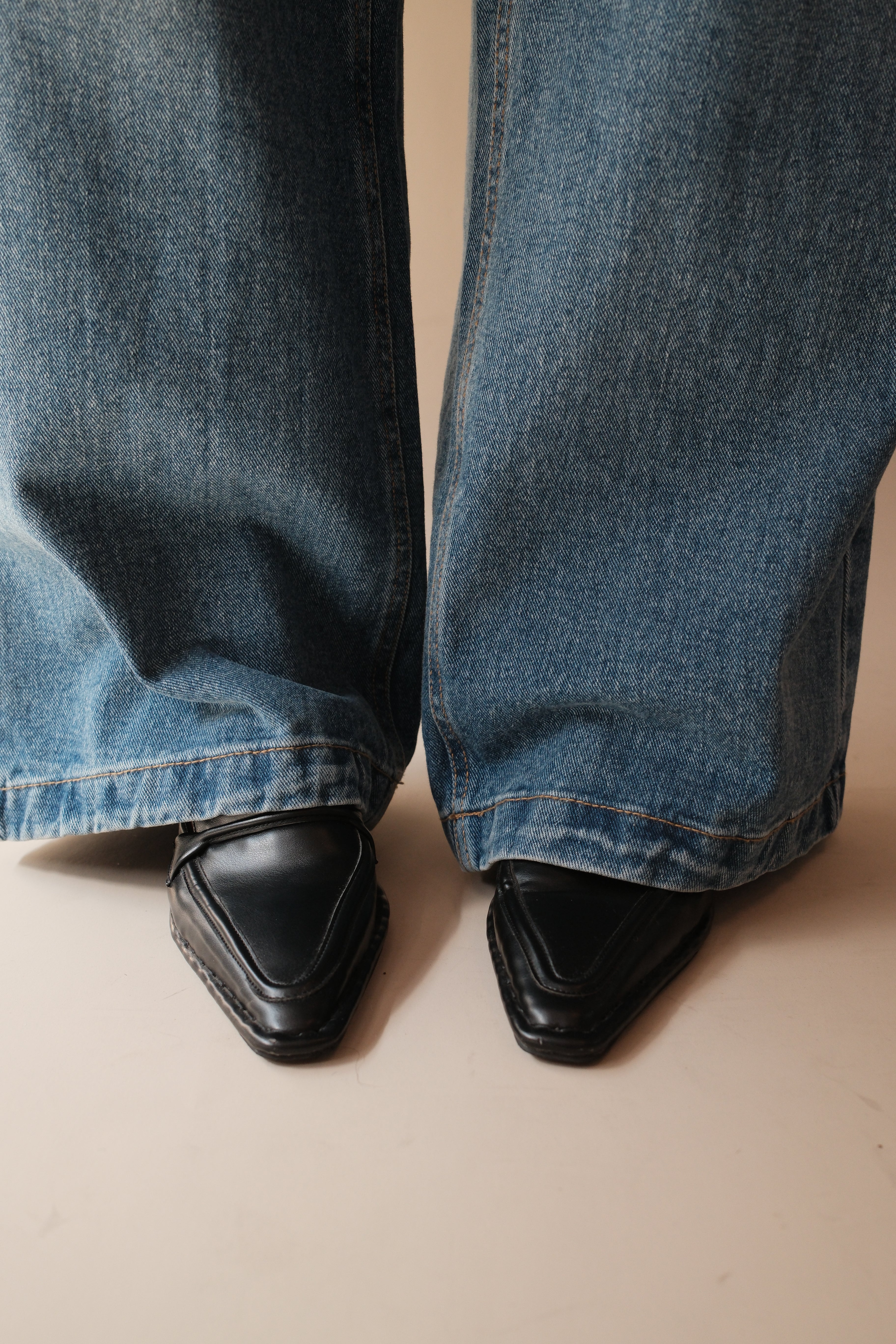 Coucou Large pocket wide leg jeans