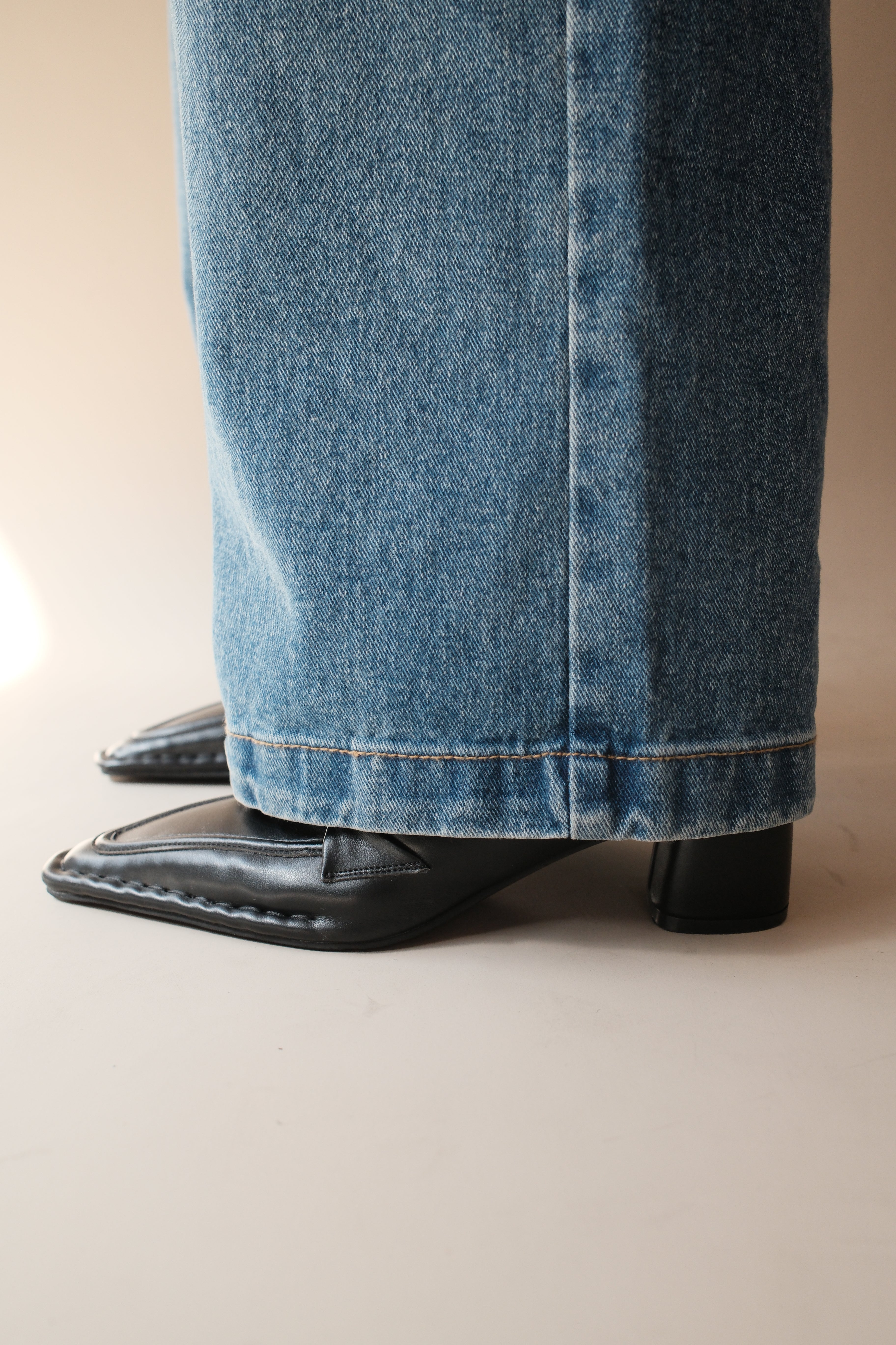 Coucou Large pocket wide leg jeans