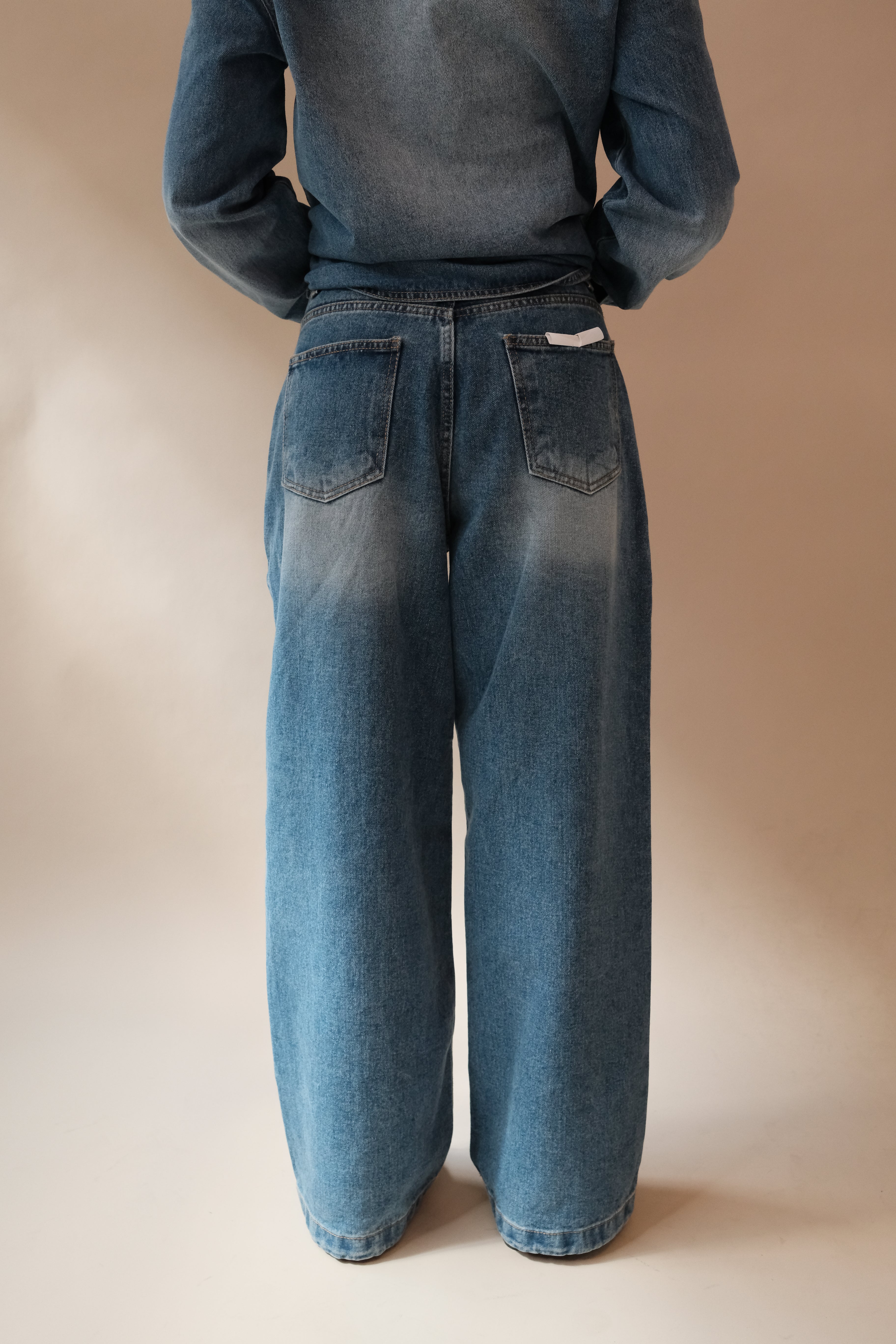 Coucou Large pocket wide leg jeans