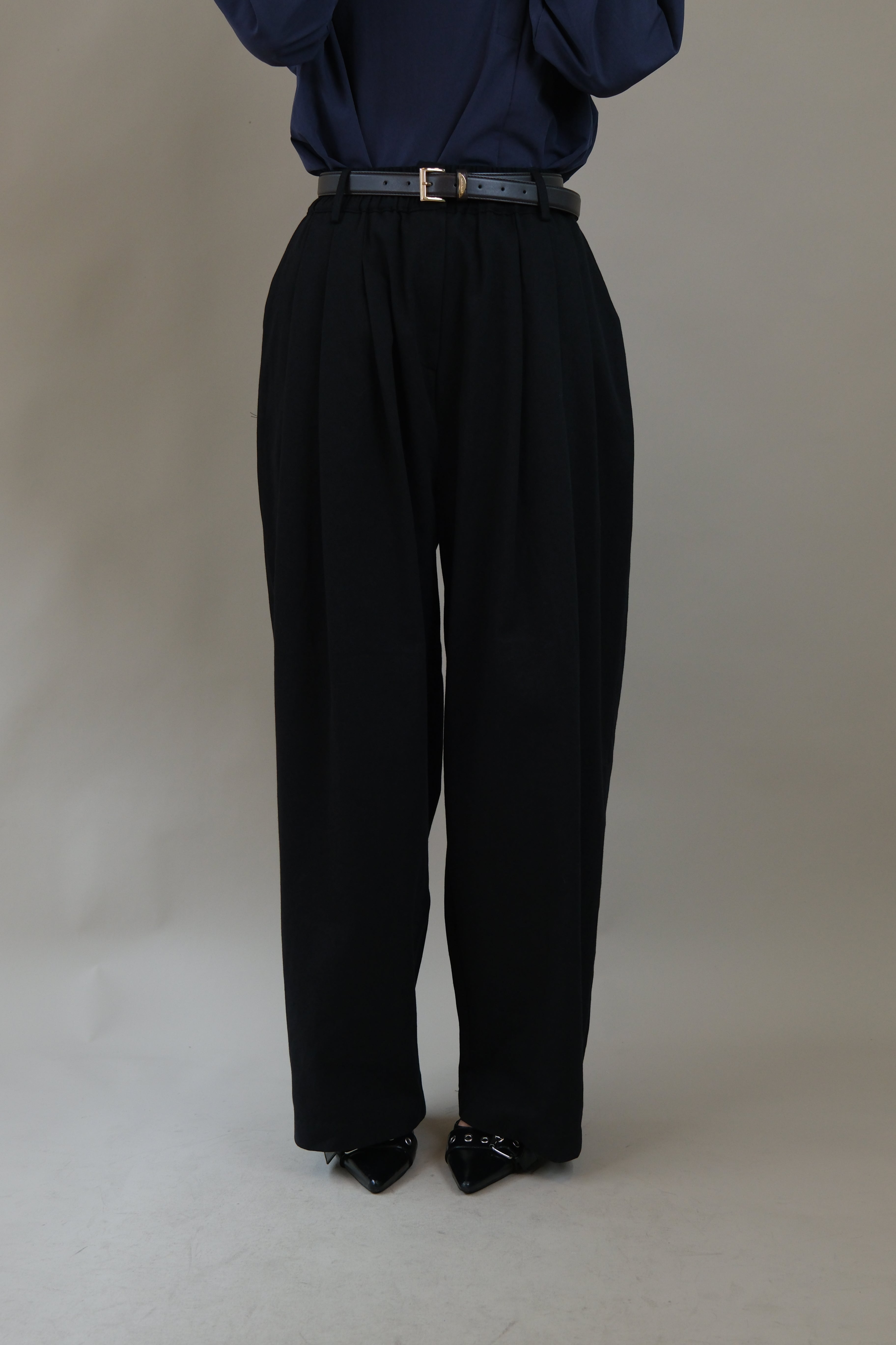 Polly elasticated waist wide leg pants