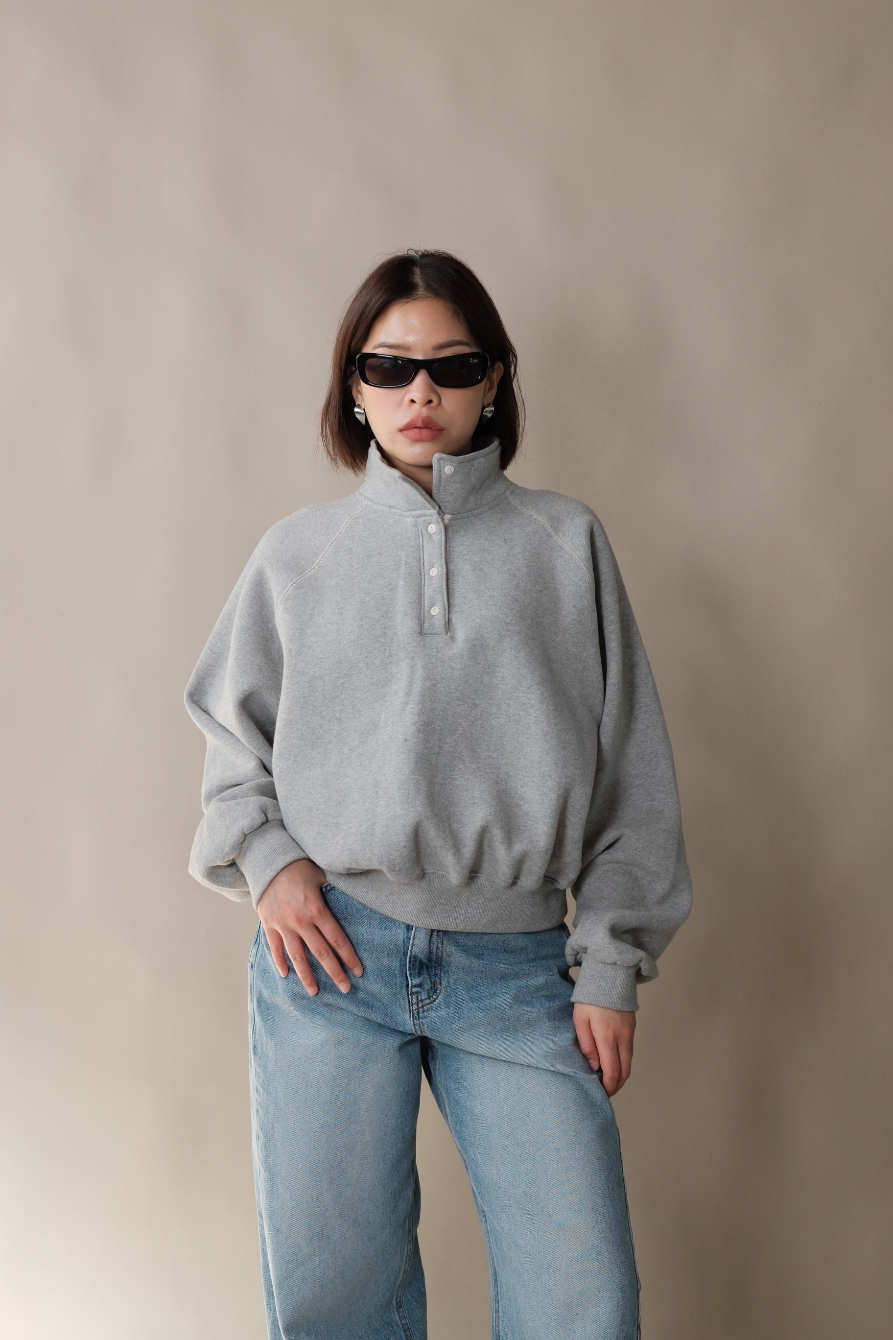 Polo high collar sweatshirt