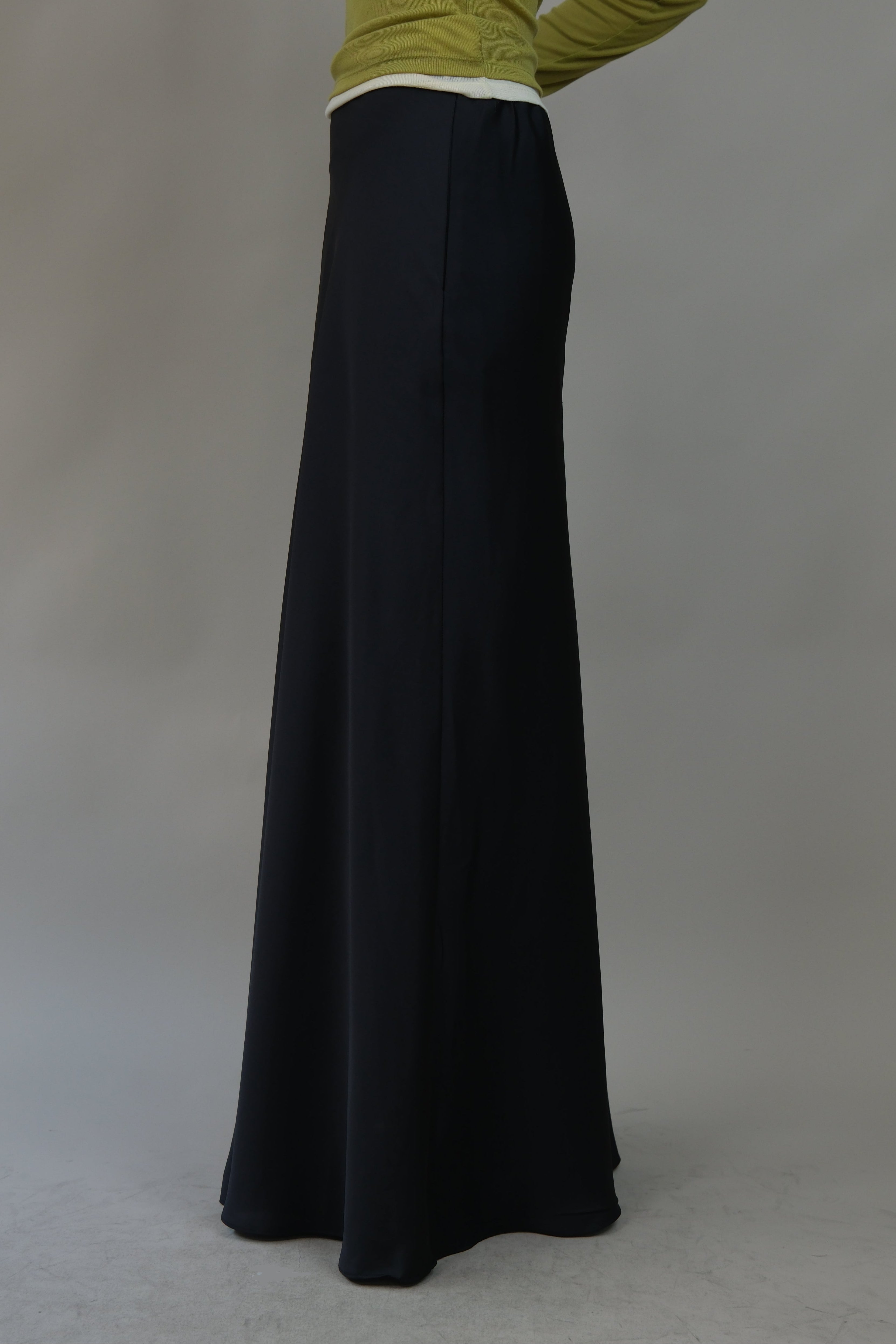 Liquid Satin Maxi Skirt