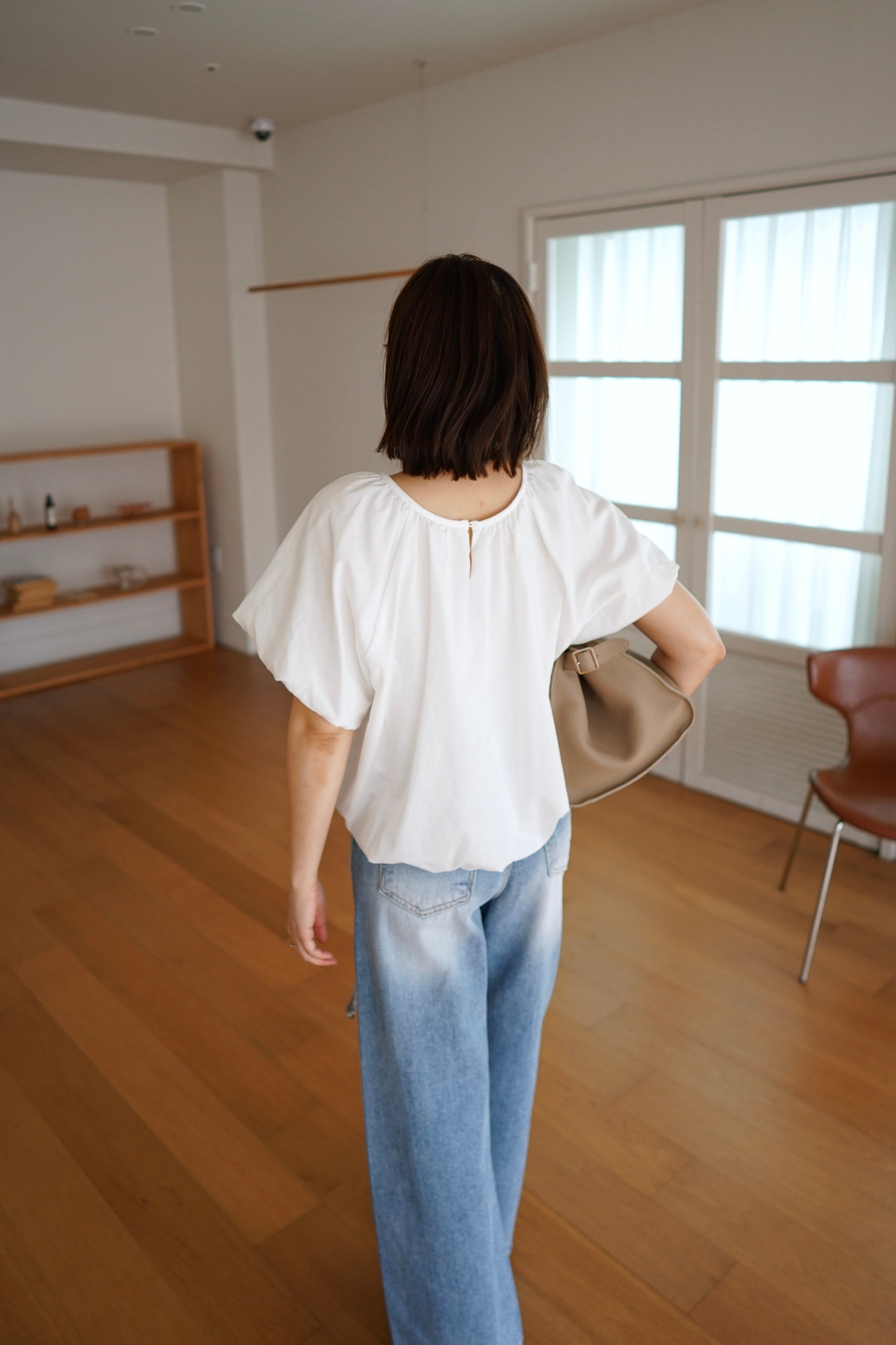 Cloudy crop blouse
