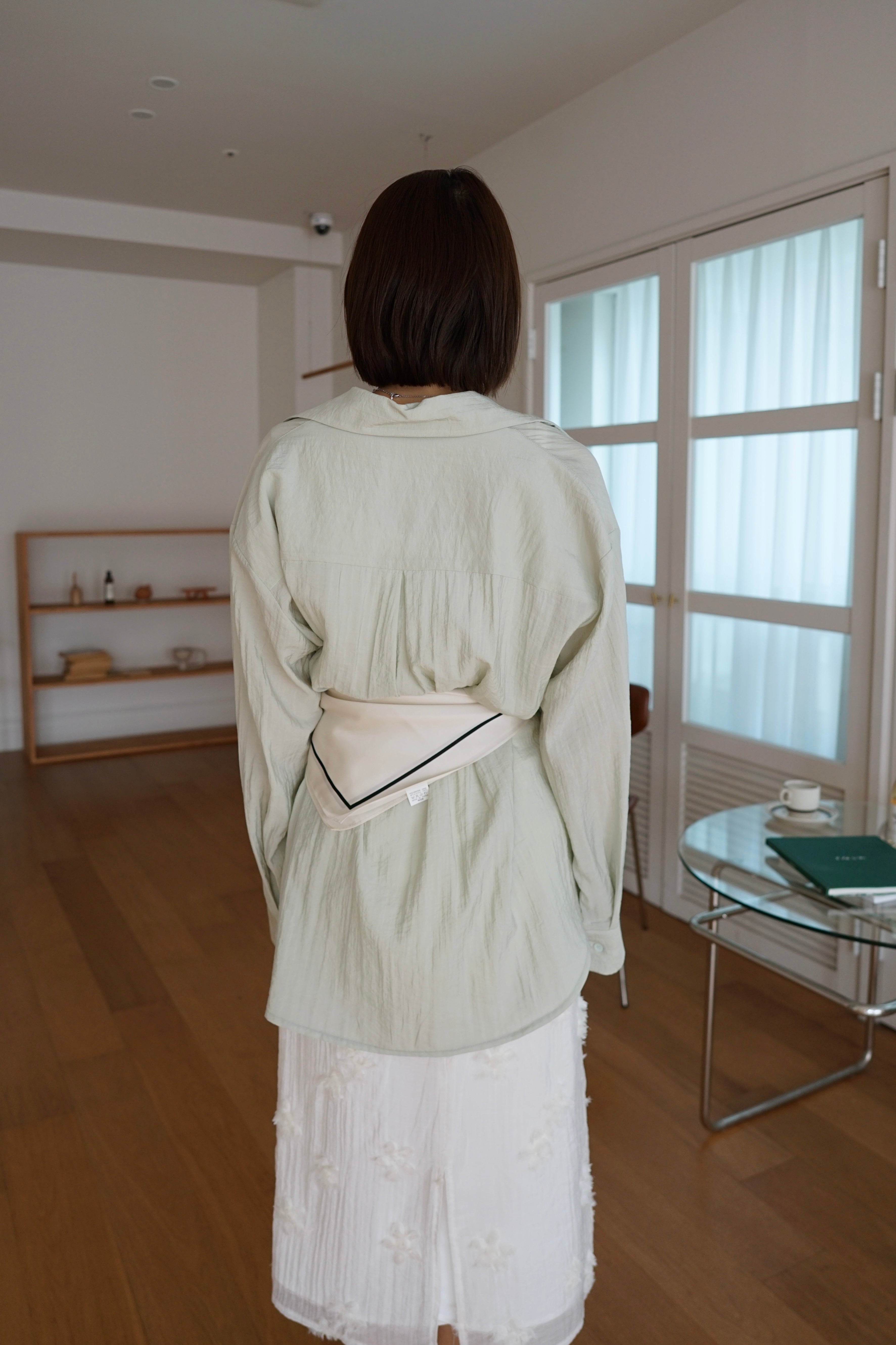 Mina pastel pocket oversized shirt