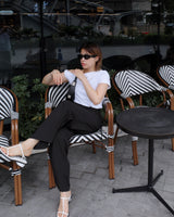 fold-over pleated trousers