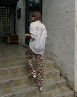 lightweight soft organza oversized shirt