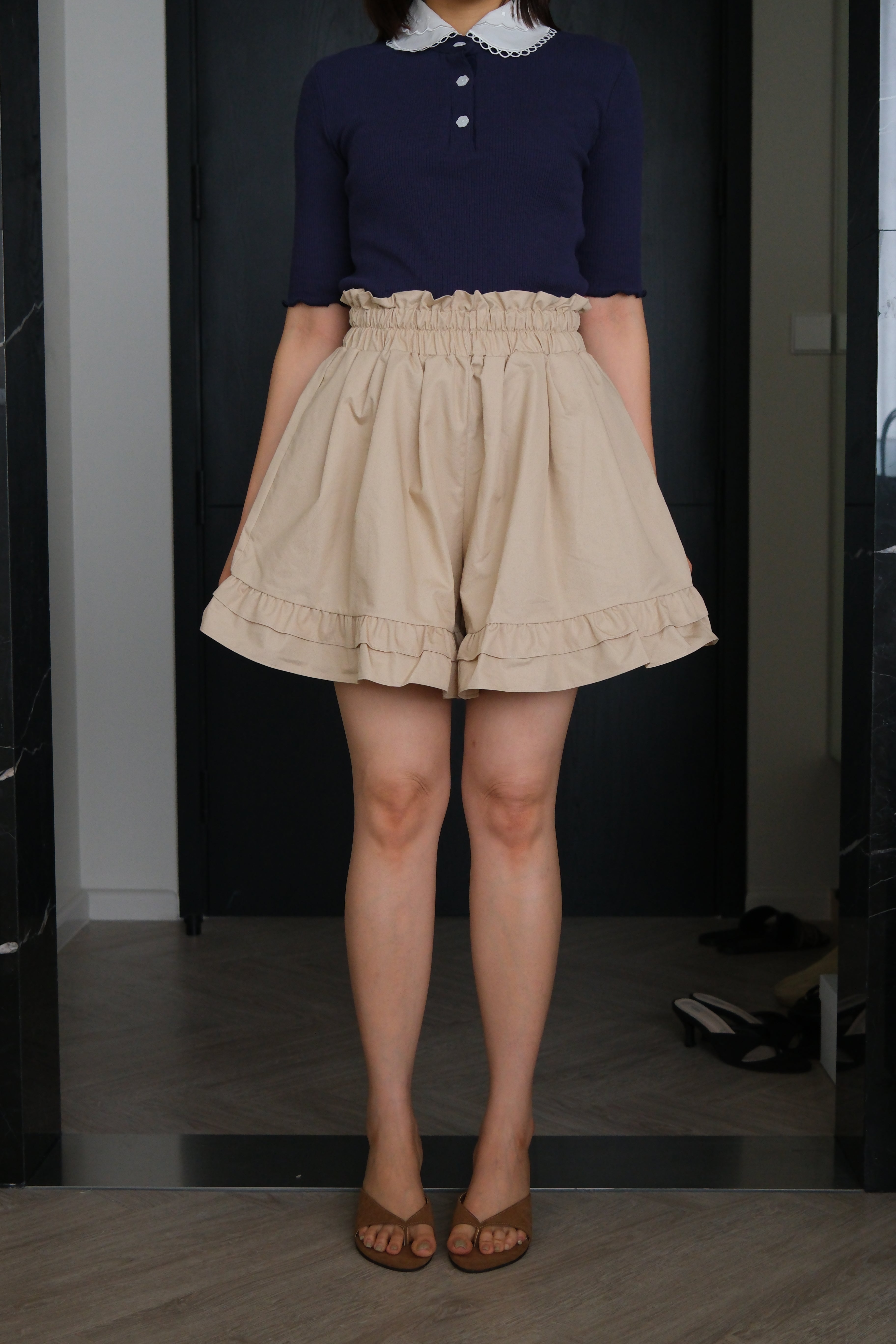 Kyla ruffled wide leg shorts