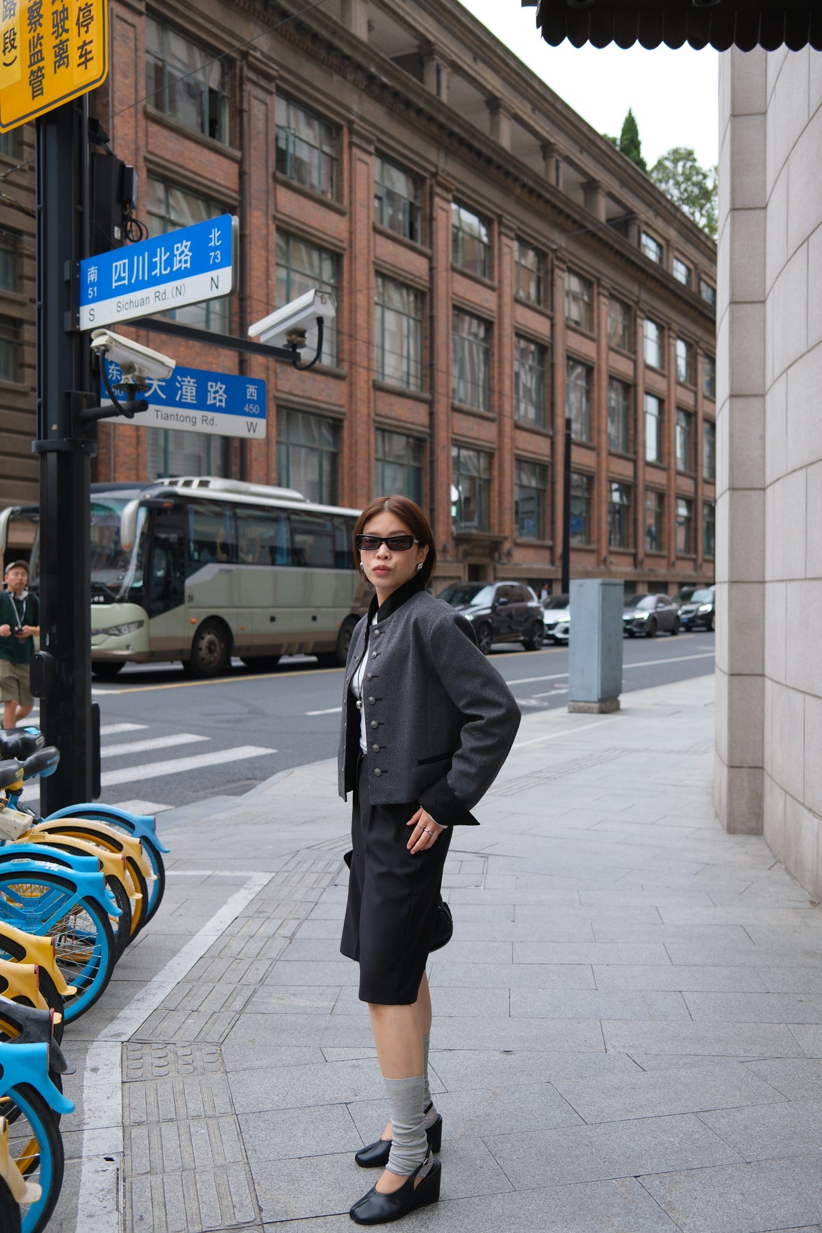 Sabine Military Button Open Jacket