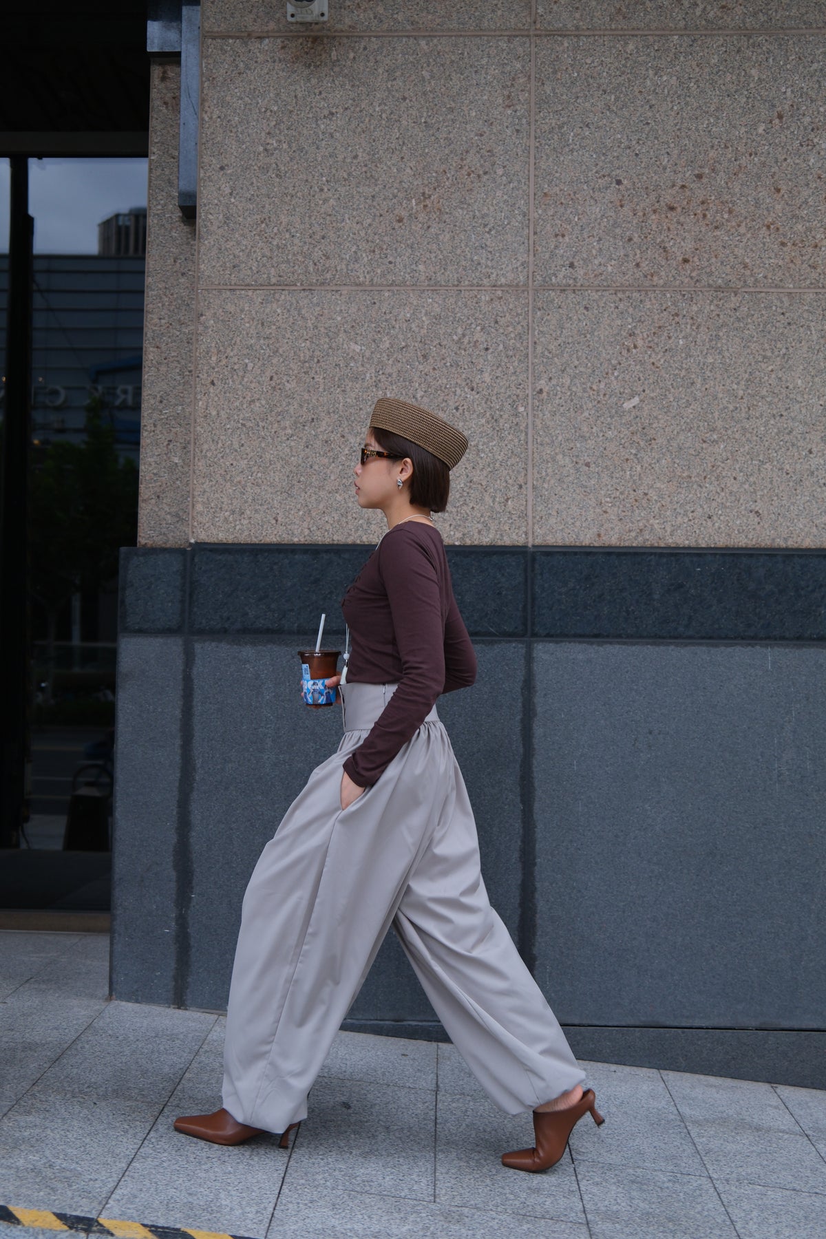 Elara Button Waist Balloon Pants