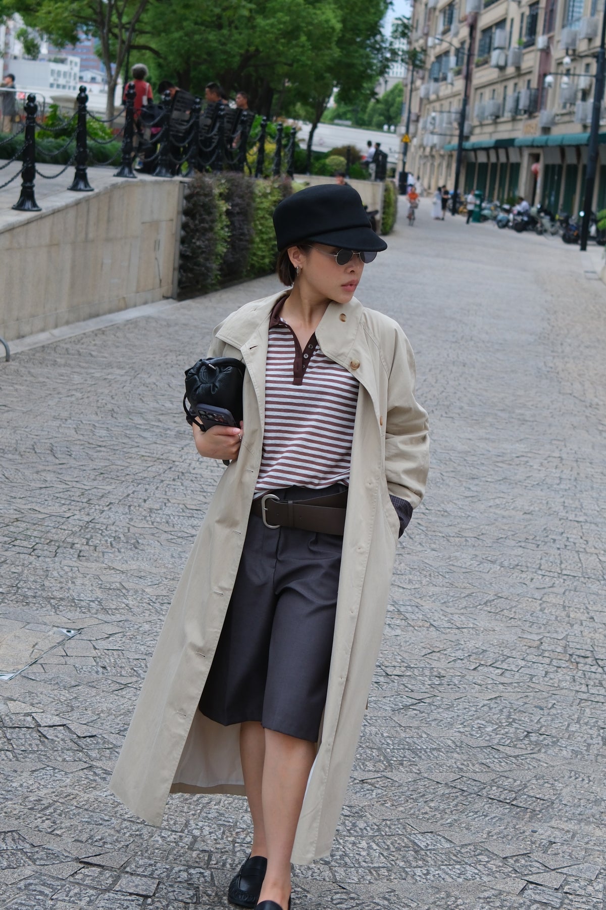 Briar Plaid Lined Trench Coat