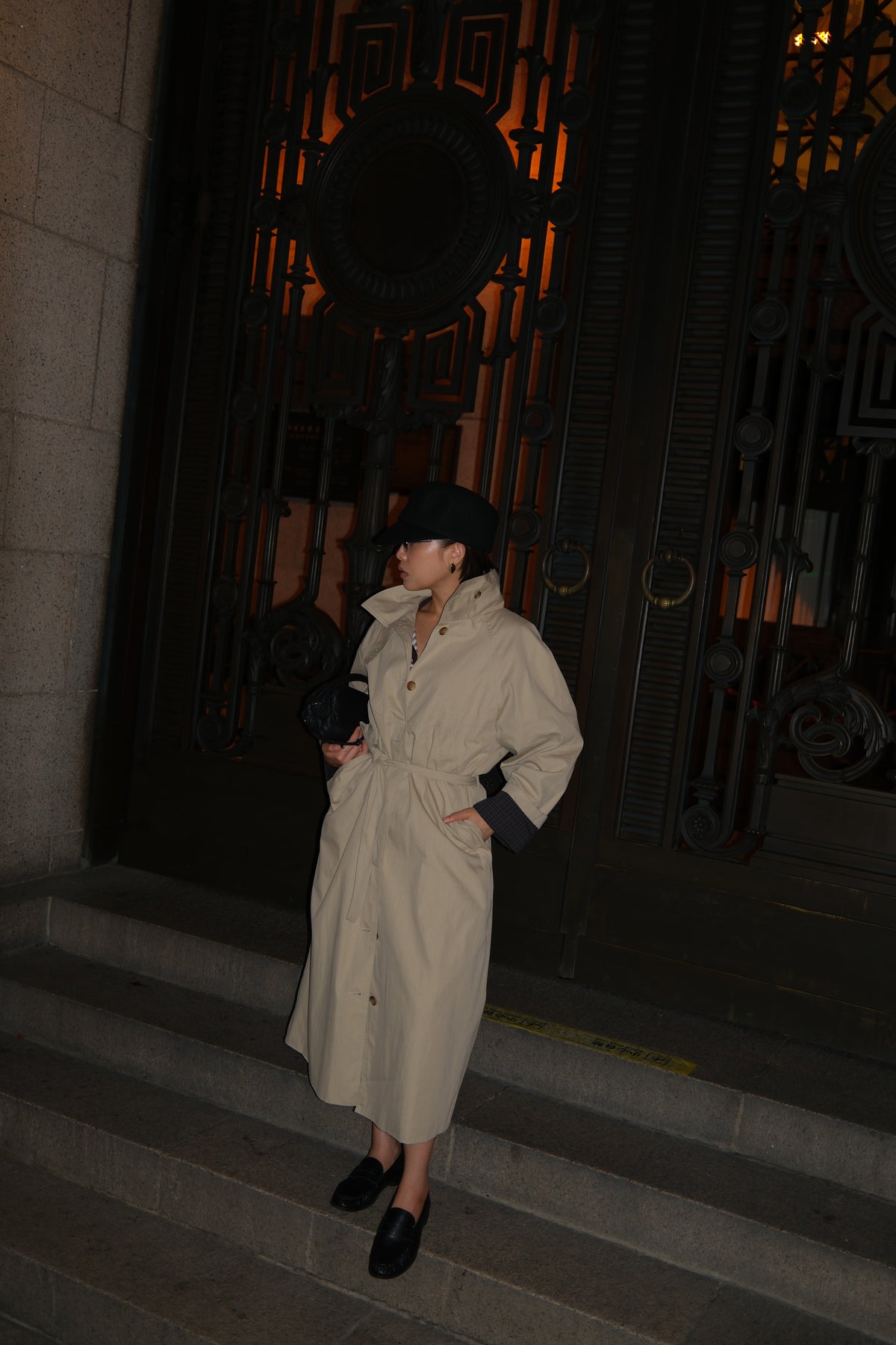 Briar Plaid Lined Trench Coat