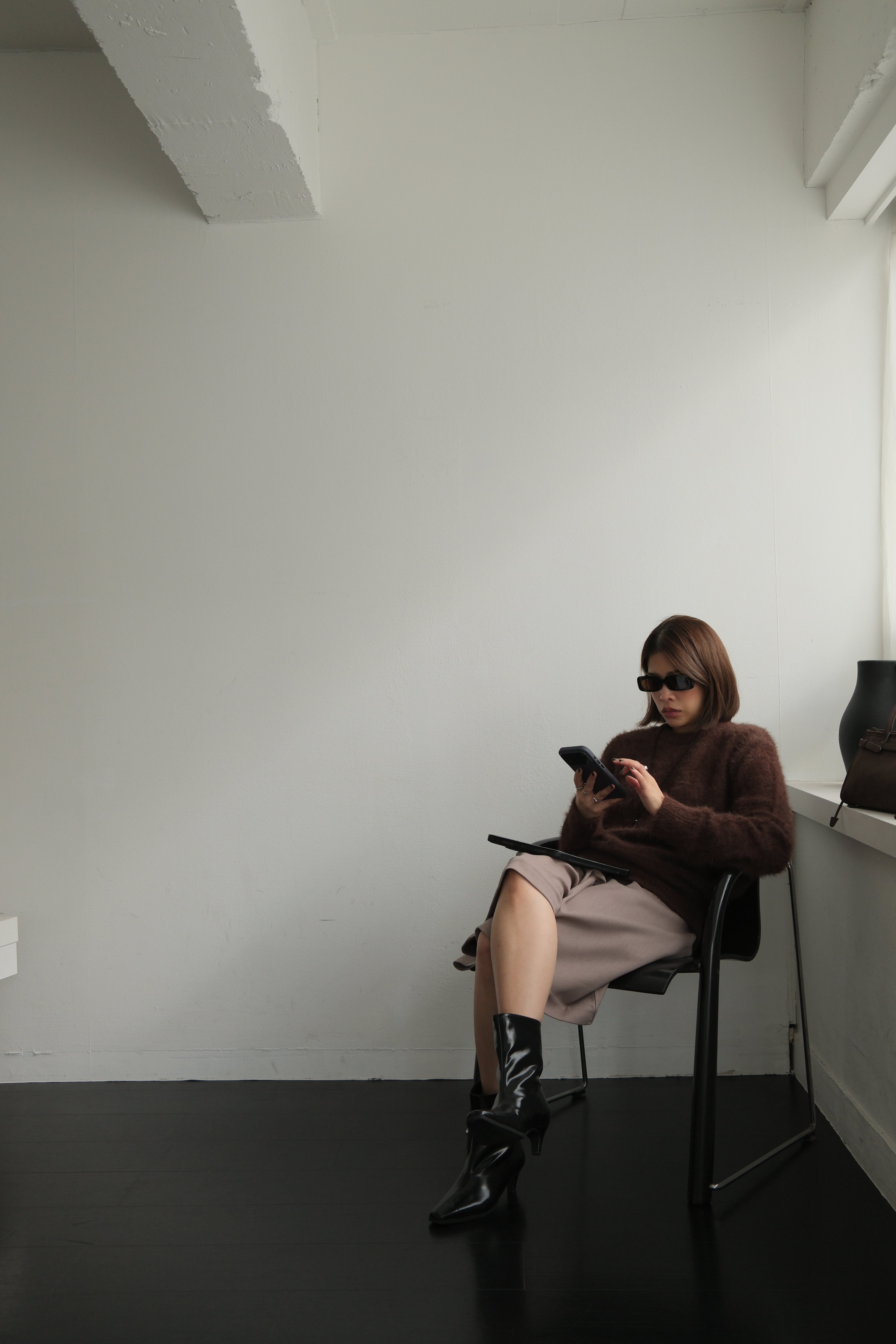 Holly fluffy knitted pullover