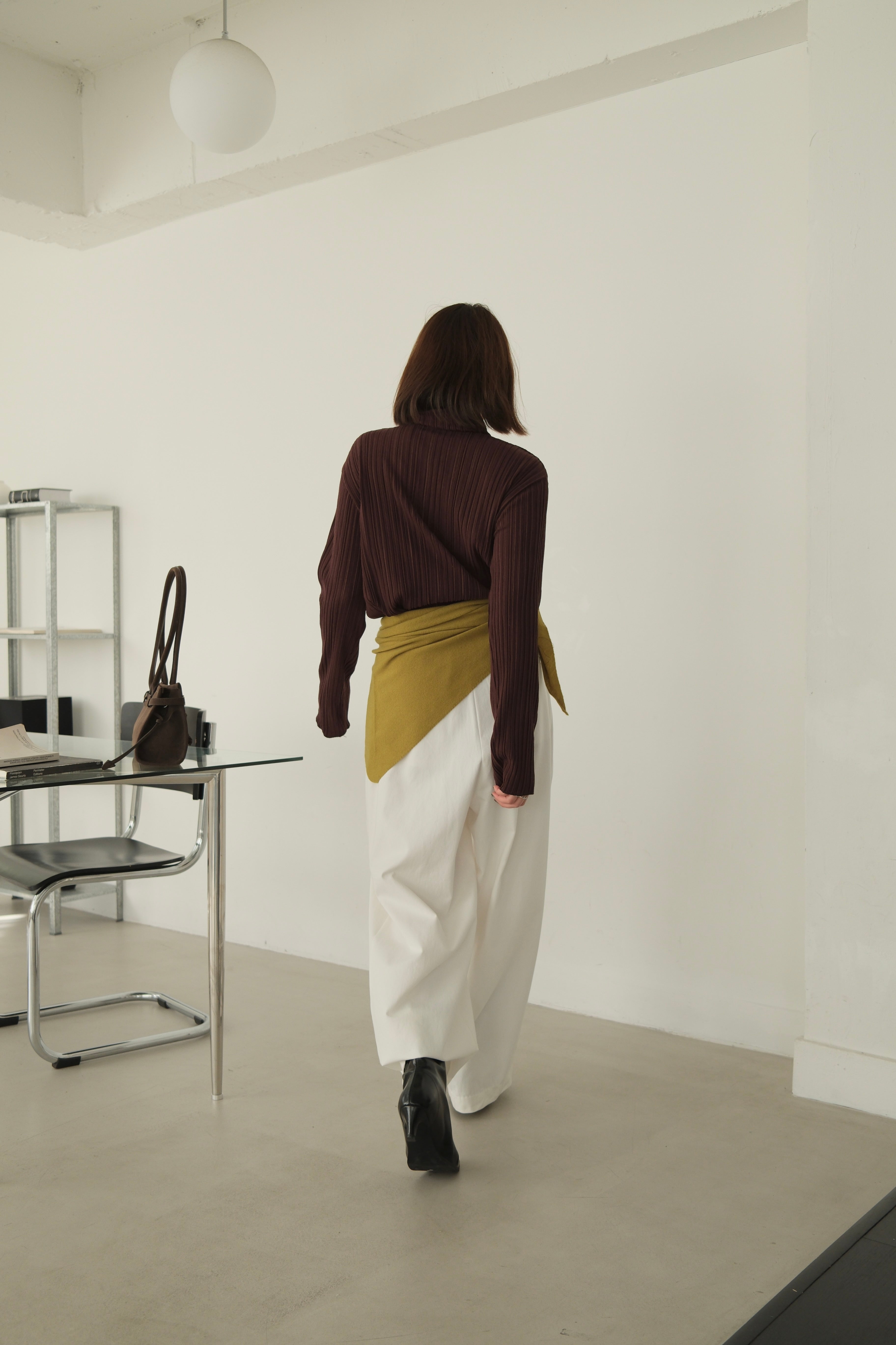 Polly elasticated waist wide leg pants