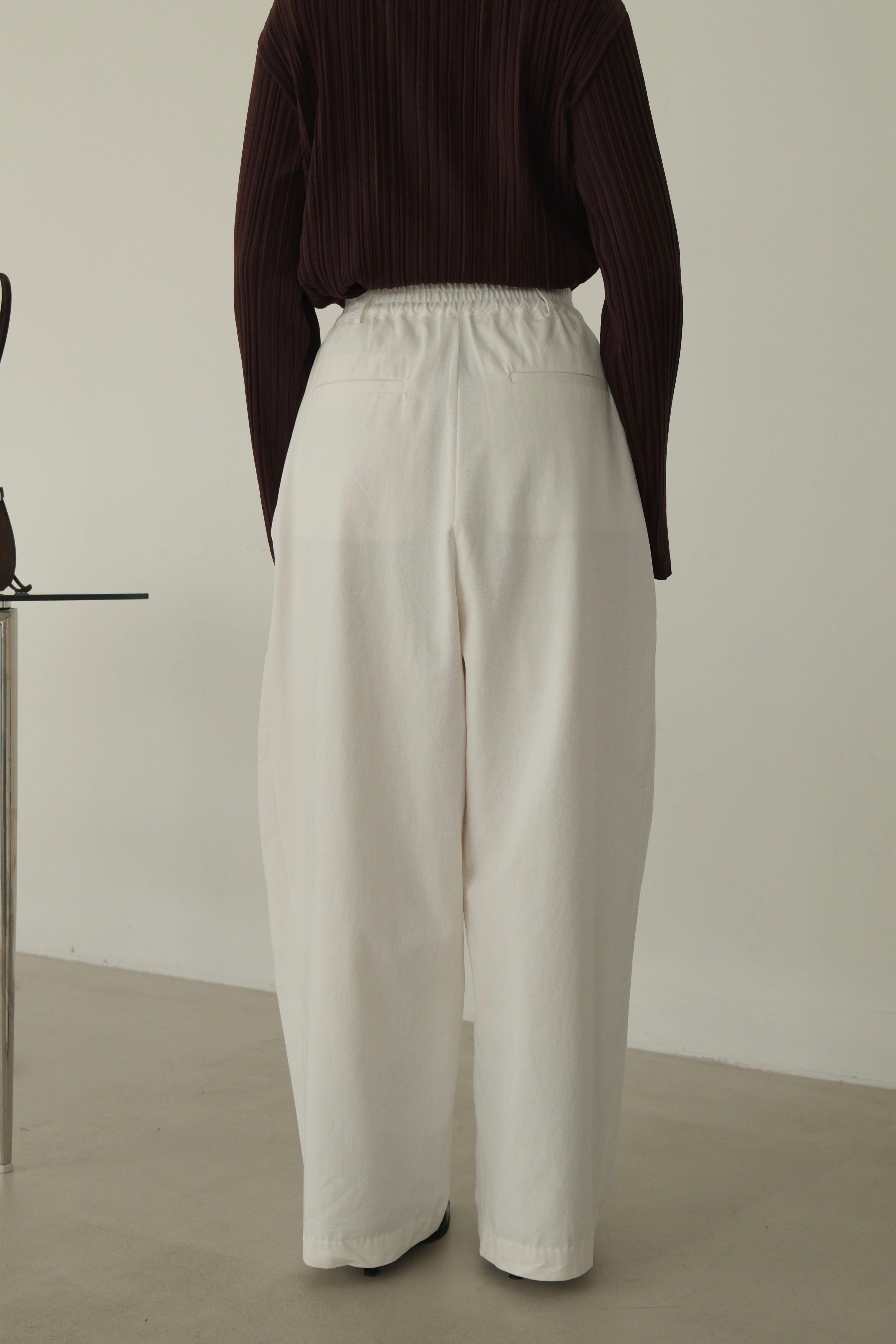 Polly elasticated waist wide leg pants