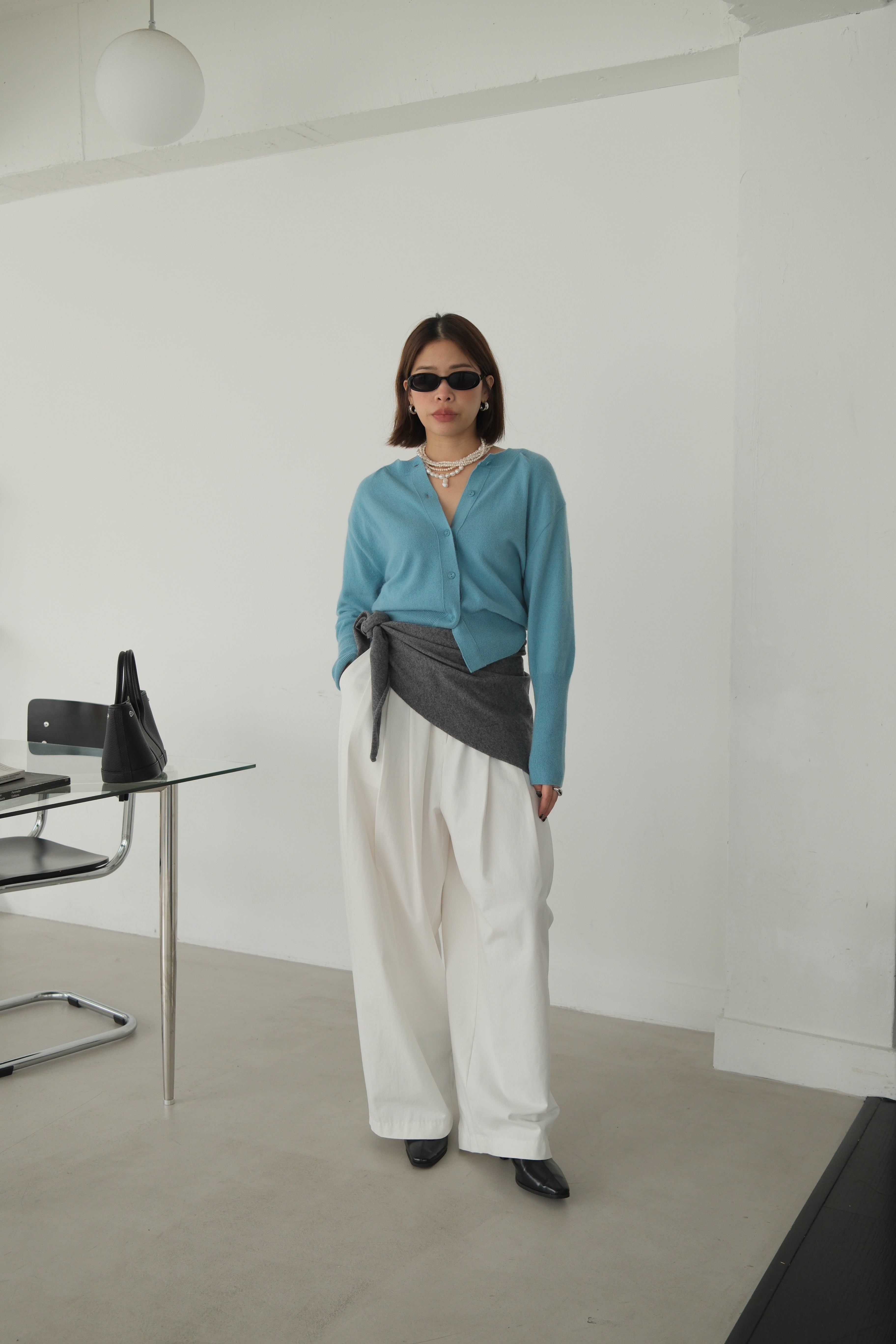 Polly elasticated waist wide leg pants