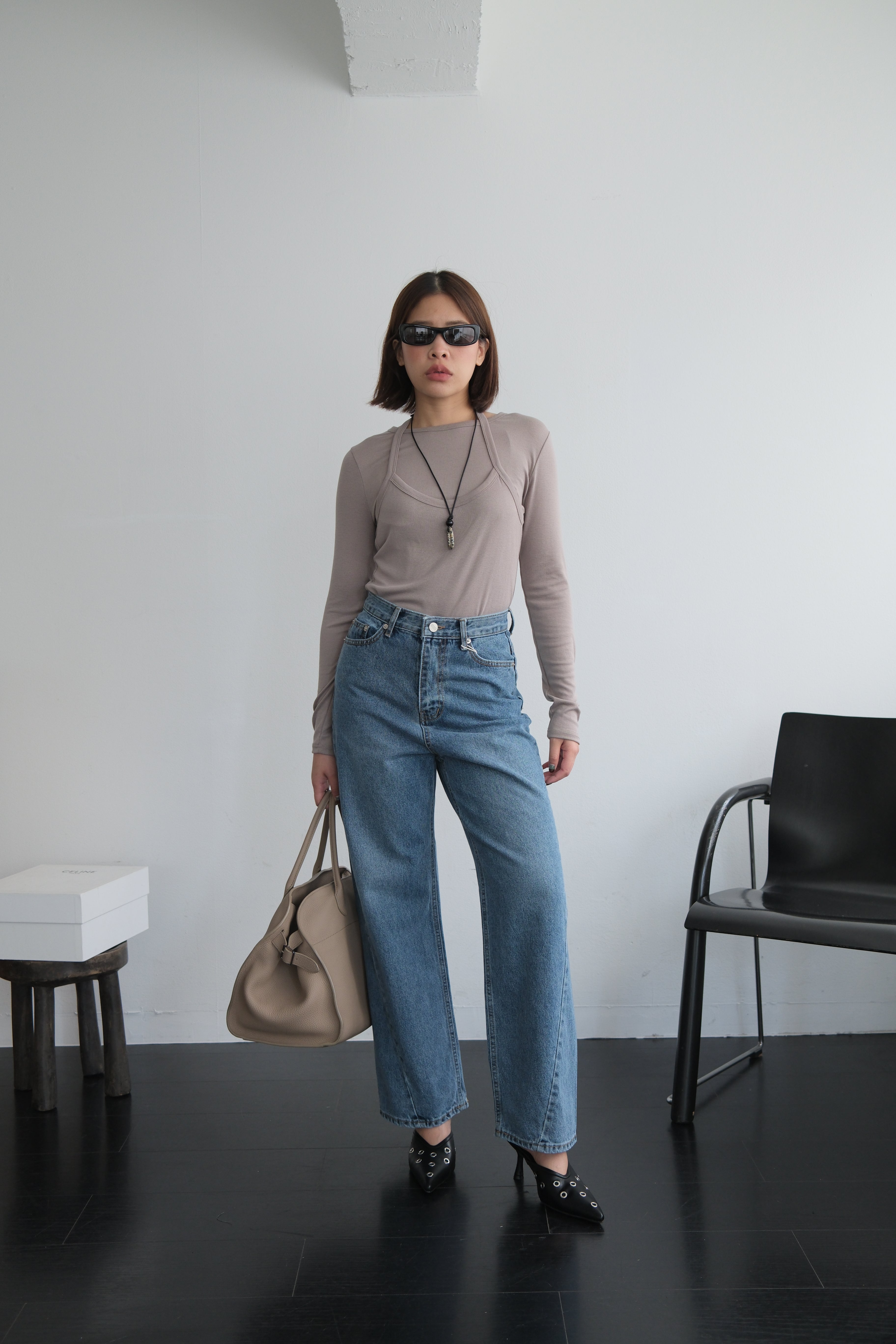 Mille high-rise slim jeans