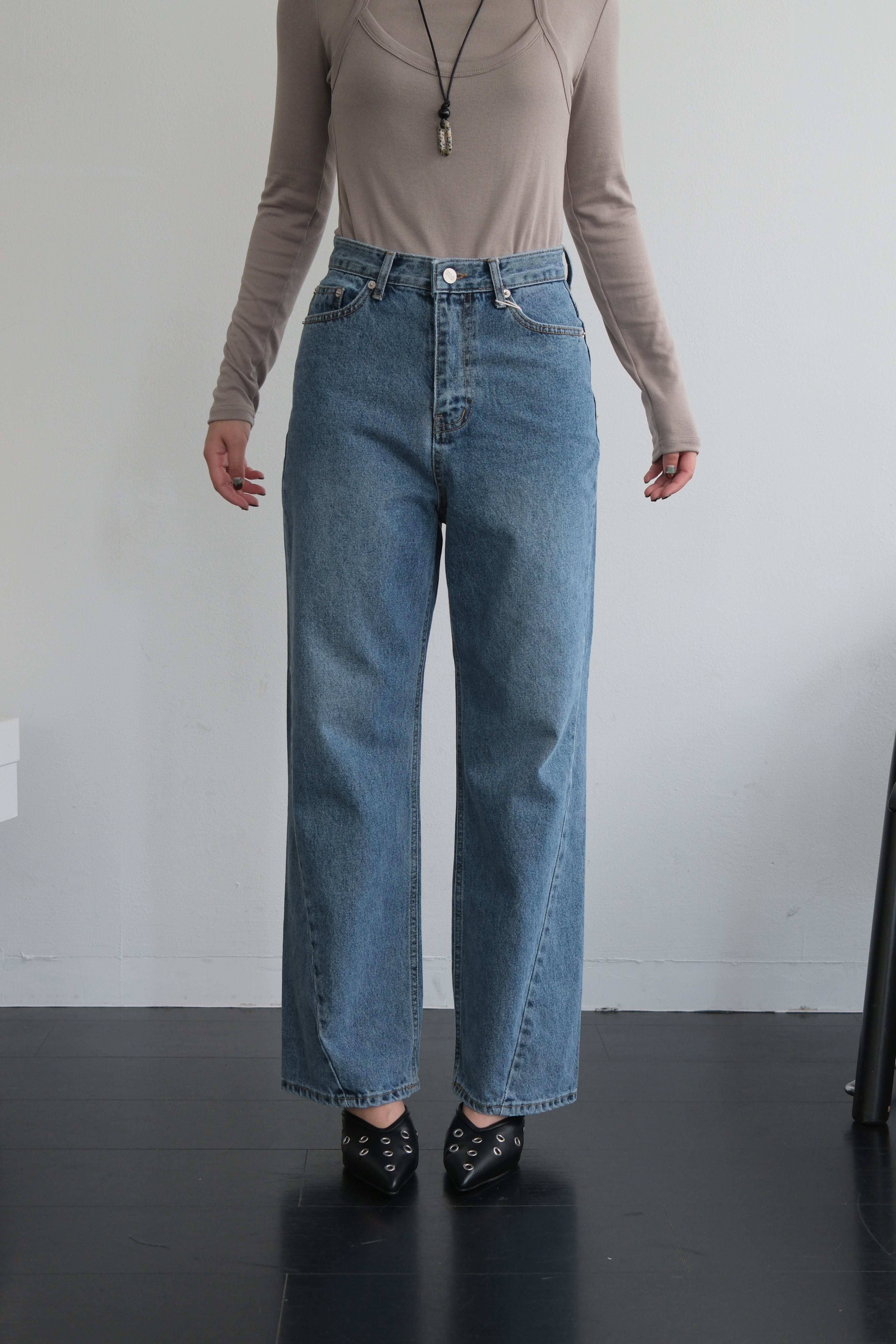 Mille high-rise slim jeans