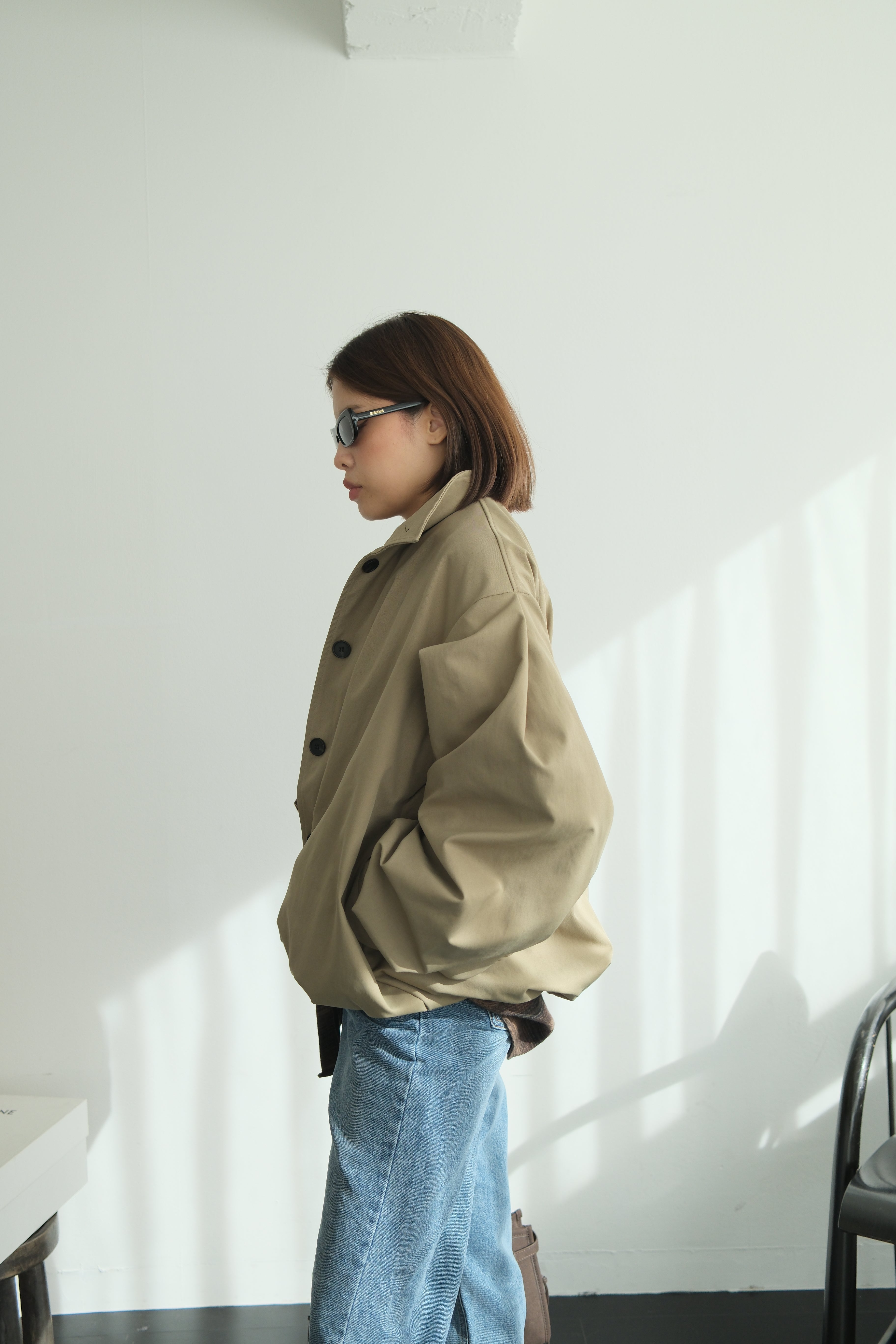 Rotti Funnel neck bomber jacket