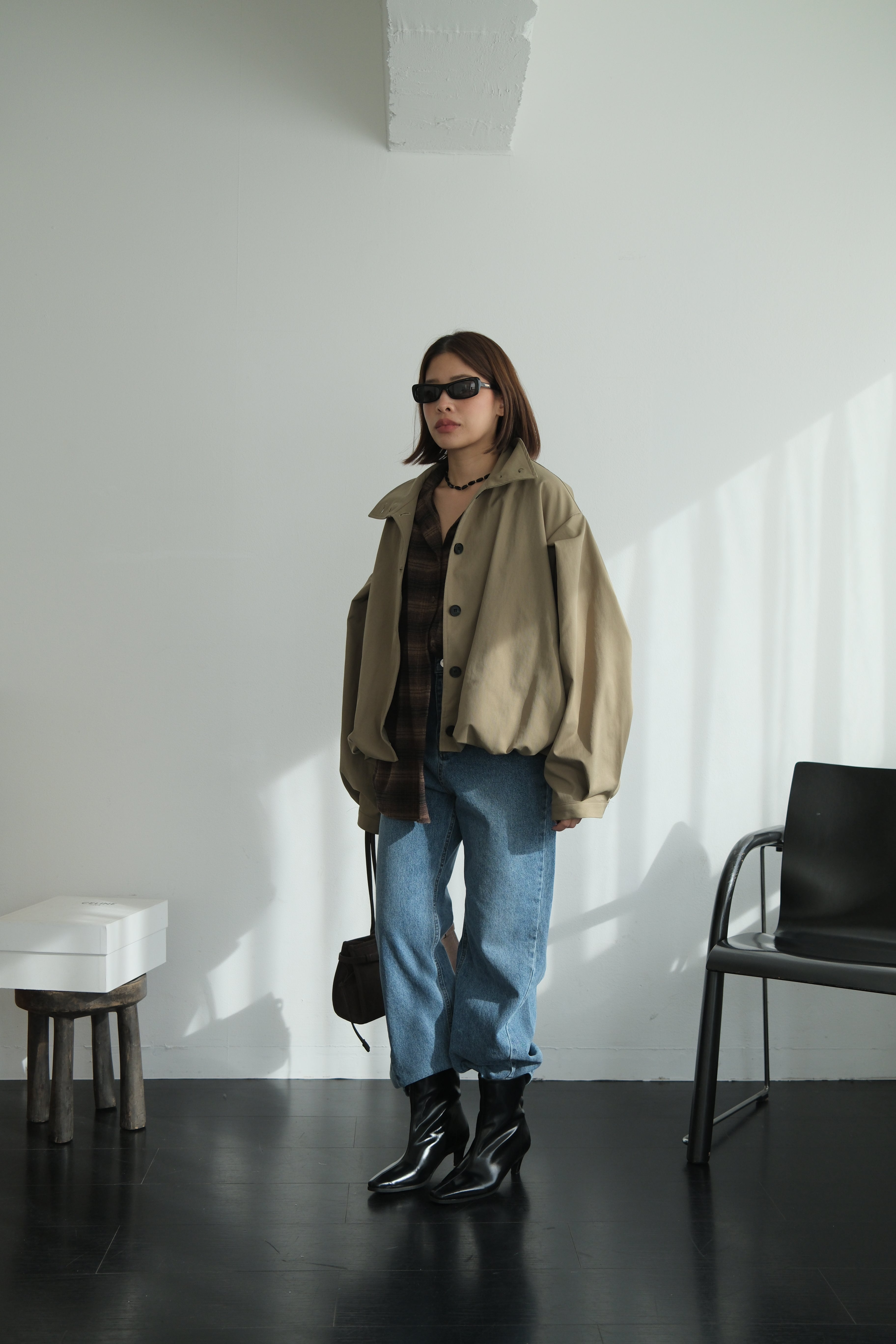 Rotti Funnel neck bomber jacket