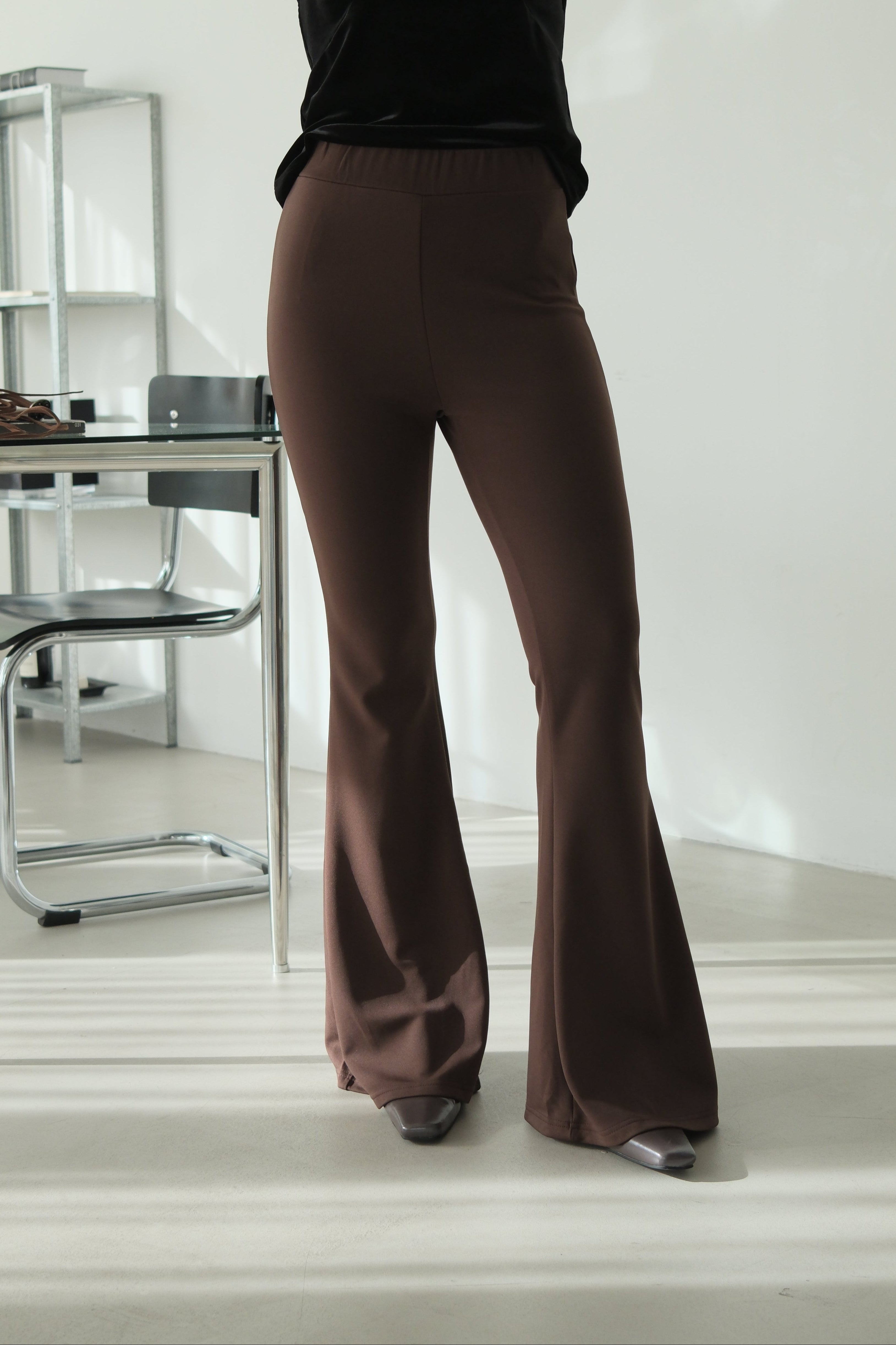 Kimber high-rise flared pants