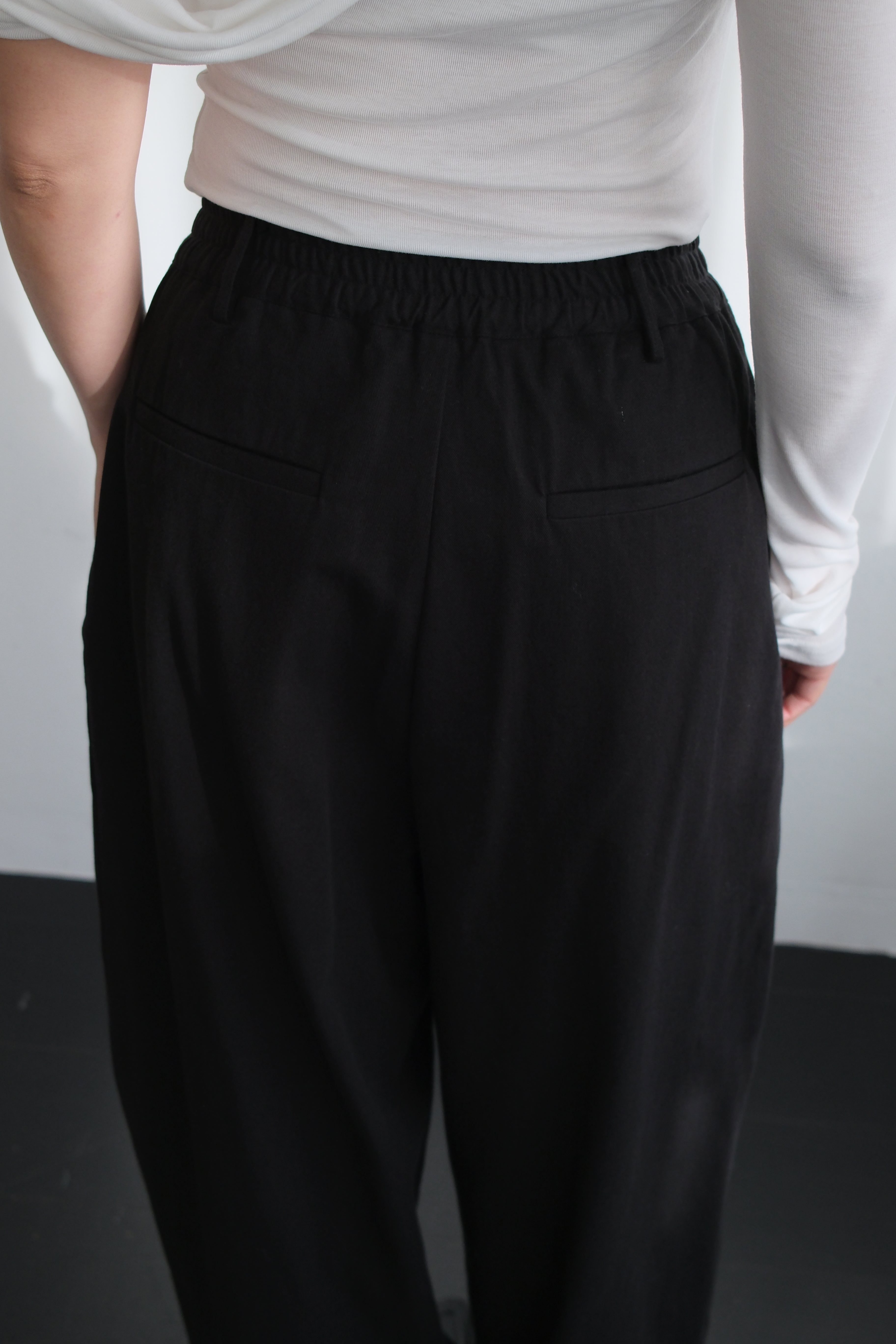 Polly elasticated waist wide leg pants
