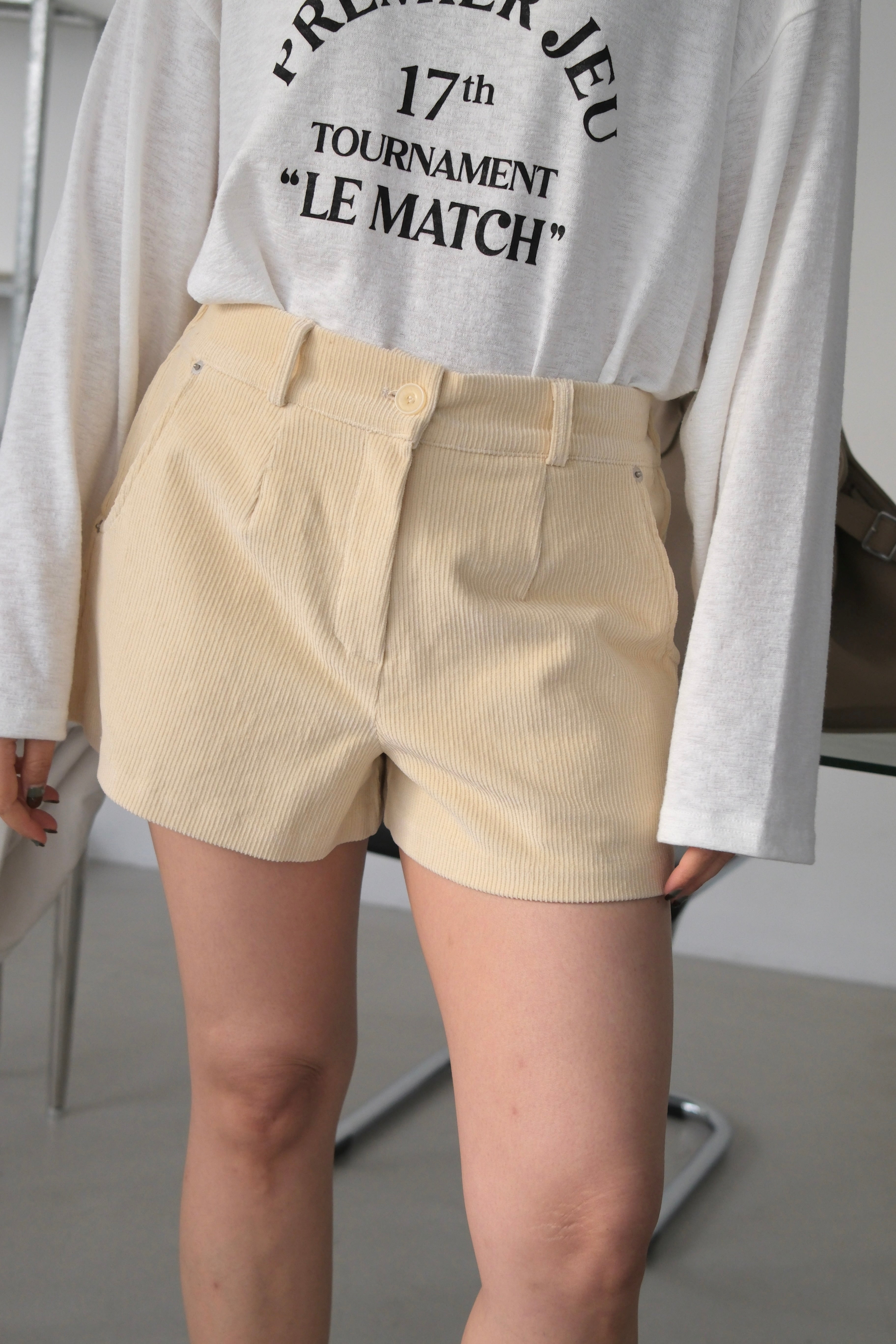Gurr corduroy mini shorts