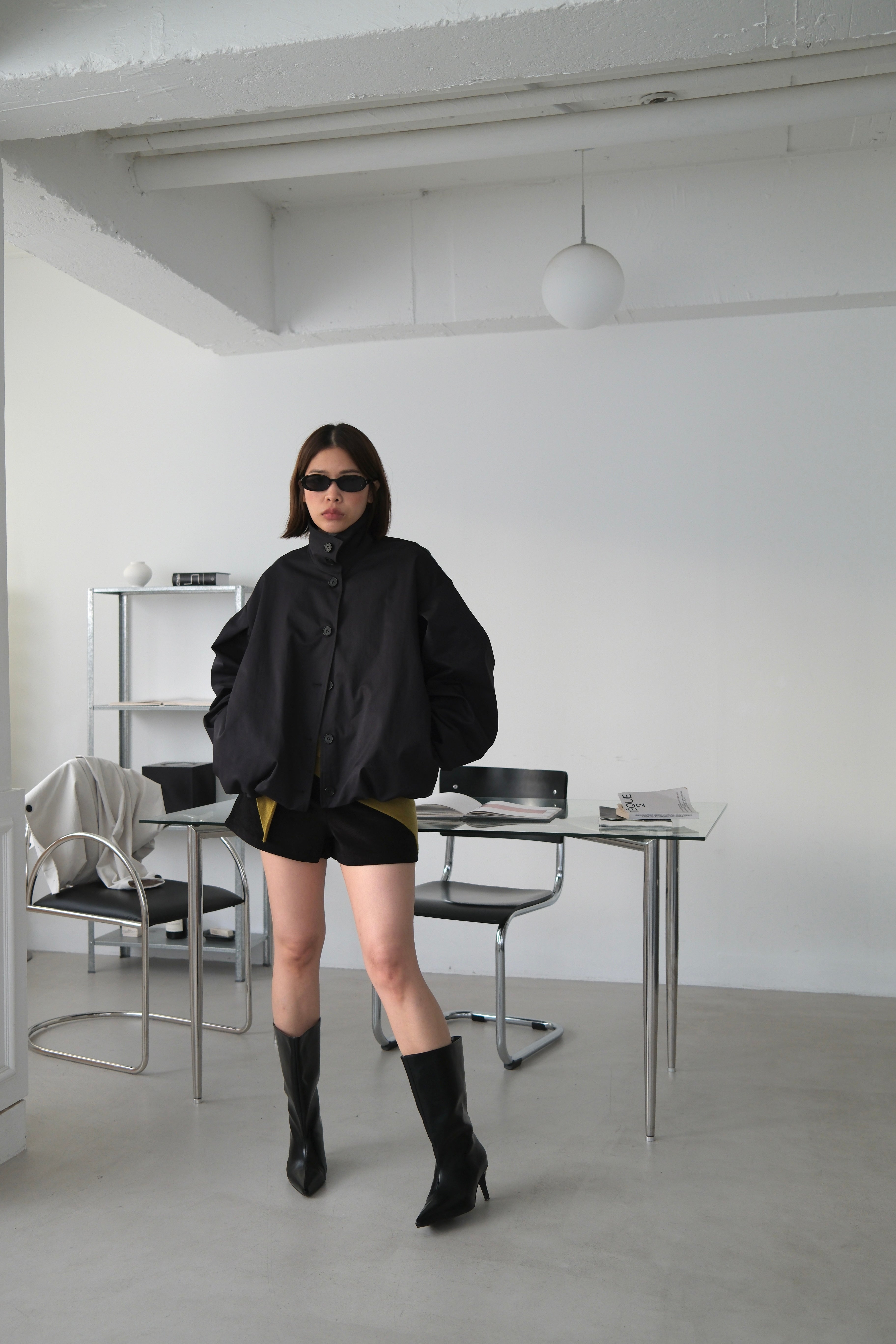 Rotti Funnel neck bomber jacket