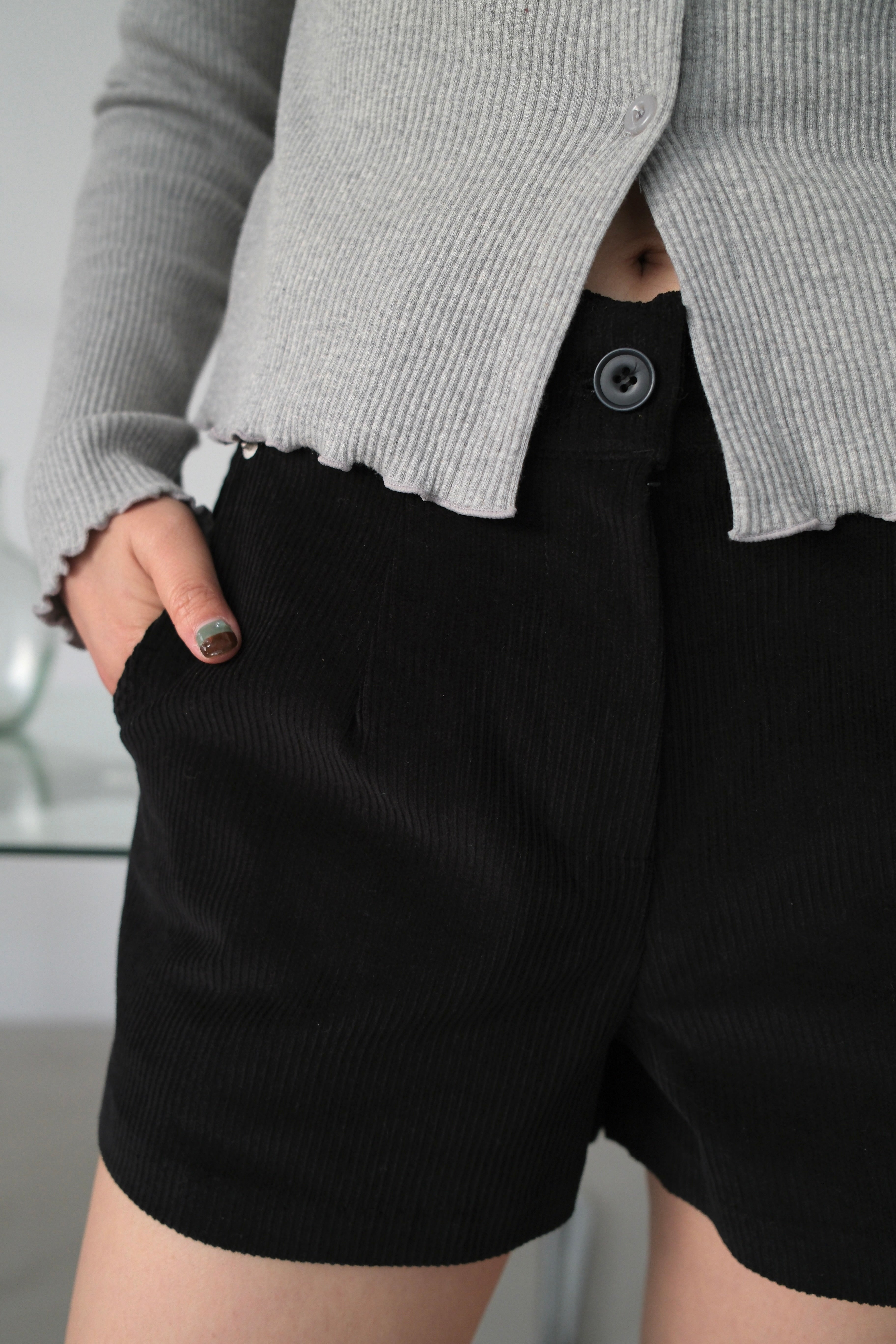 Gurr corduroy mini shorts