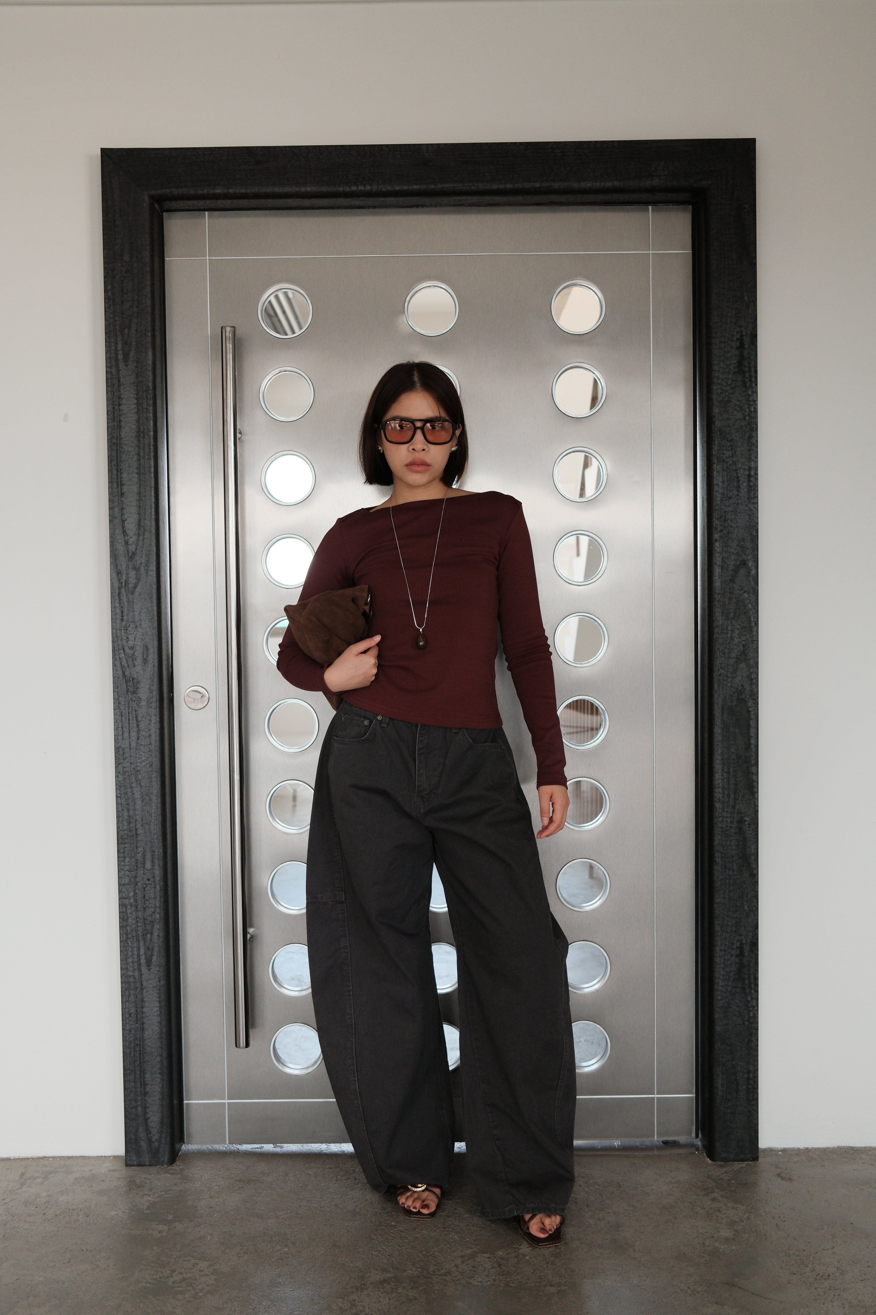 Cosette boat neck slim tee