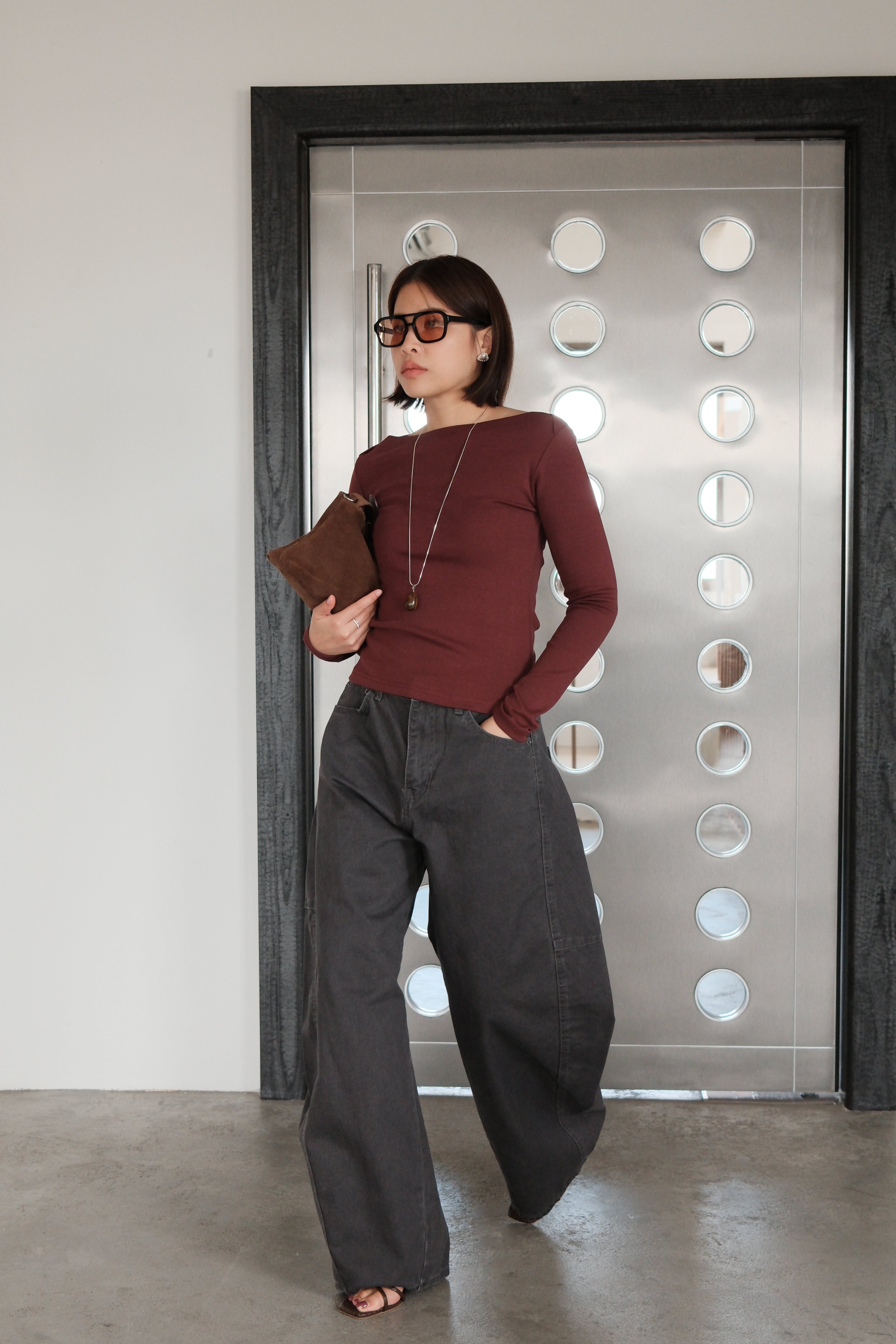 Cosette boat neck slim tee