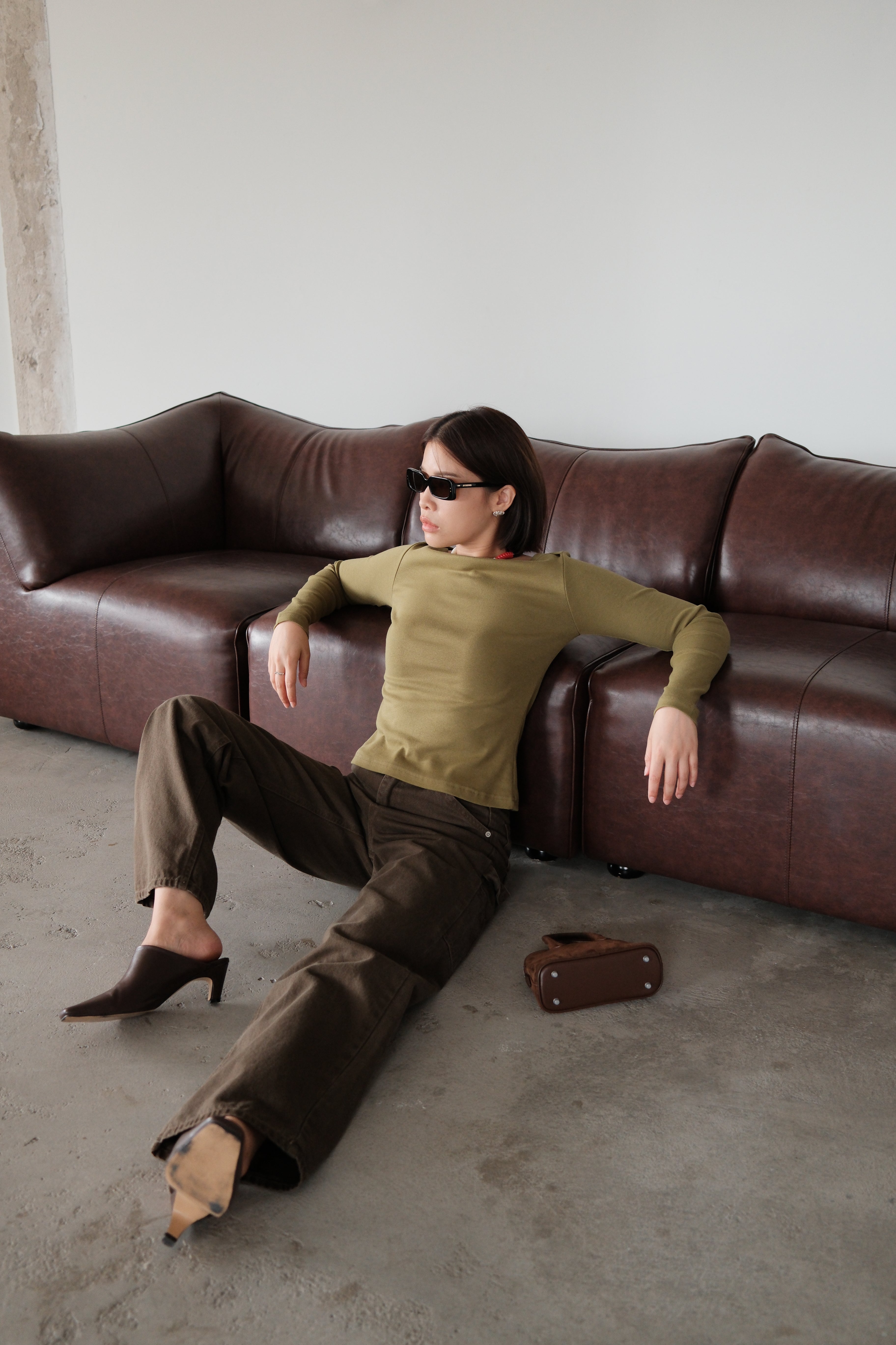 Moss utility cargo pocket jeans