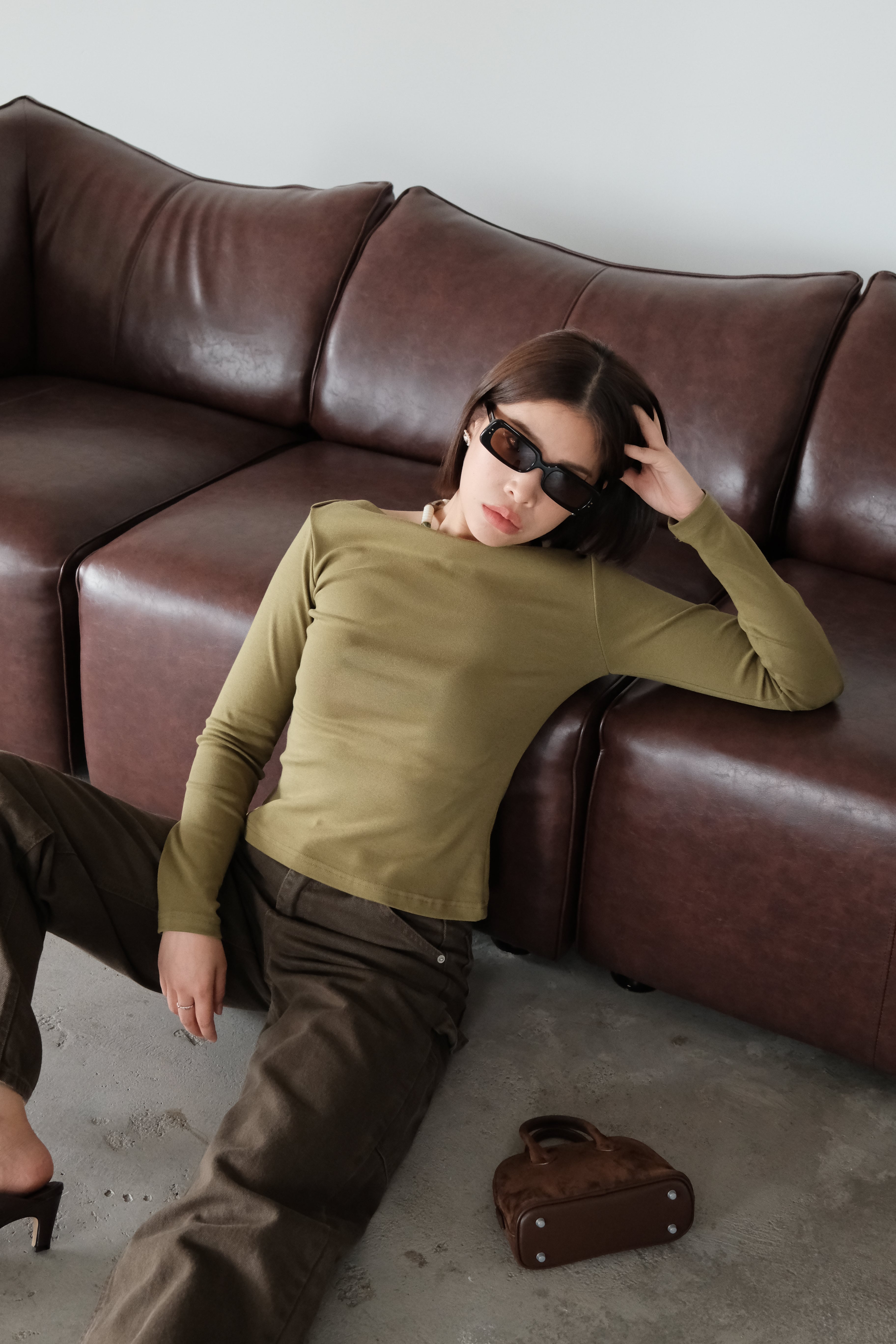 Cosette boat neck slim tee