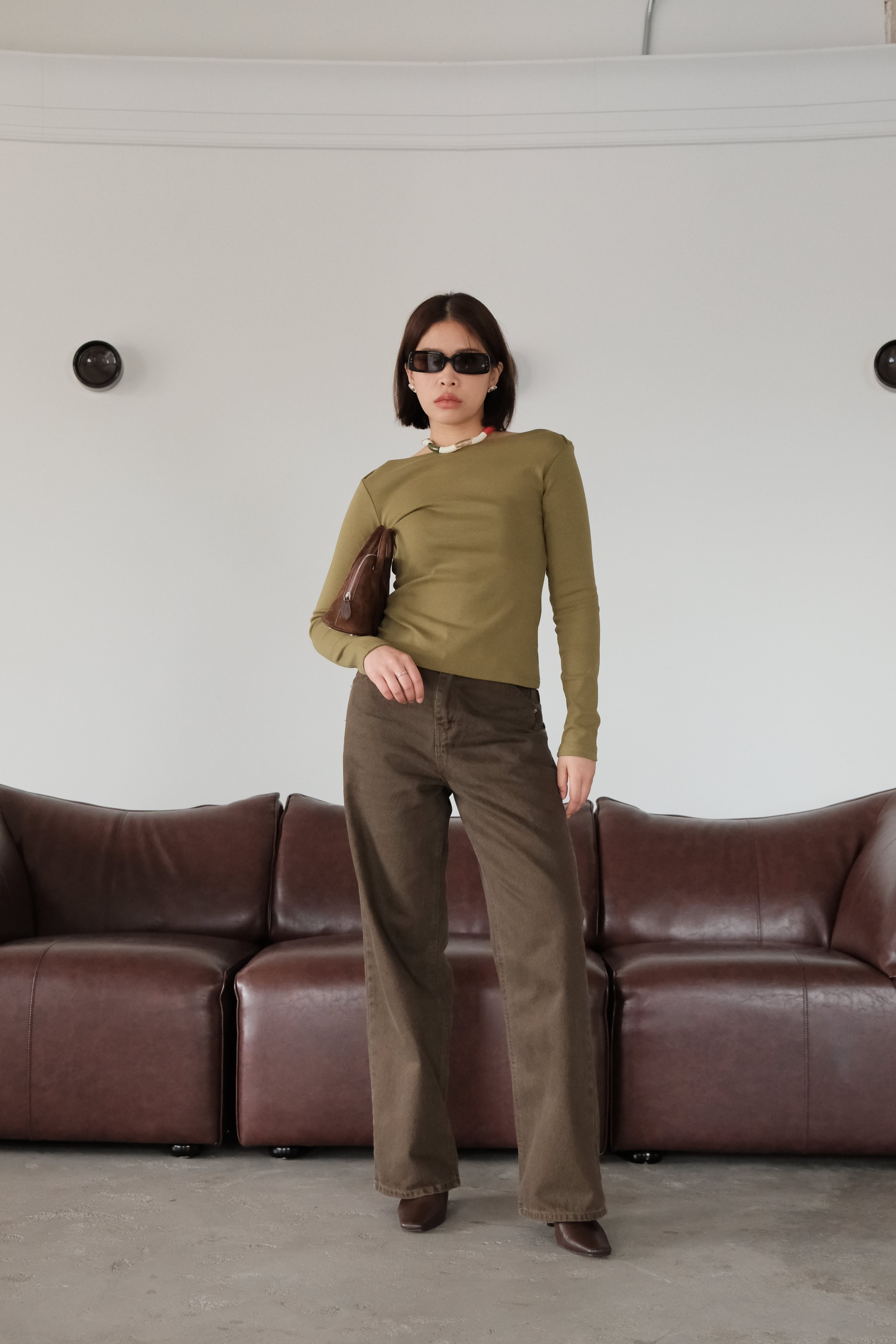 Cosette boat neck slim tee