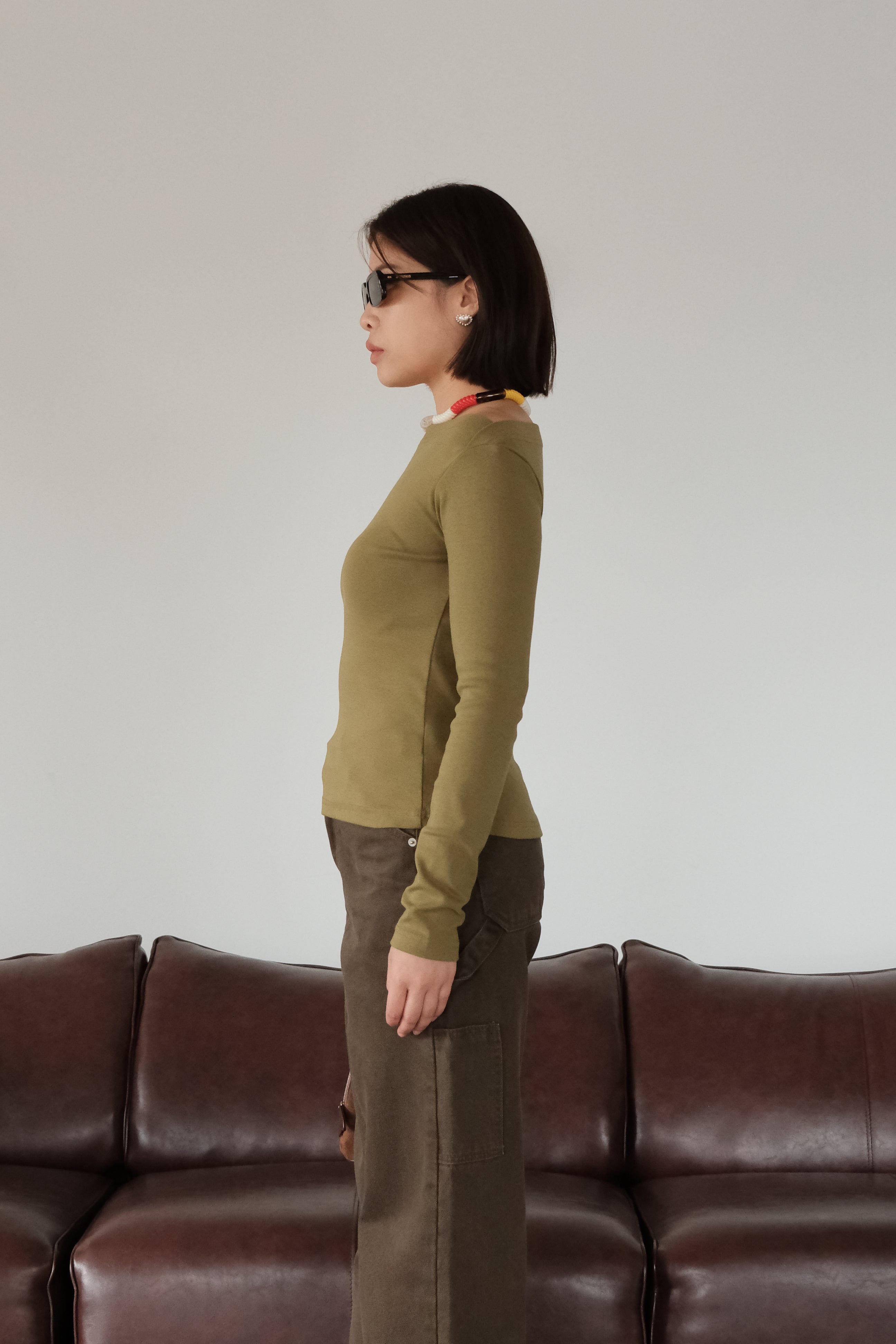 Cosette boat neck slim tee