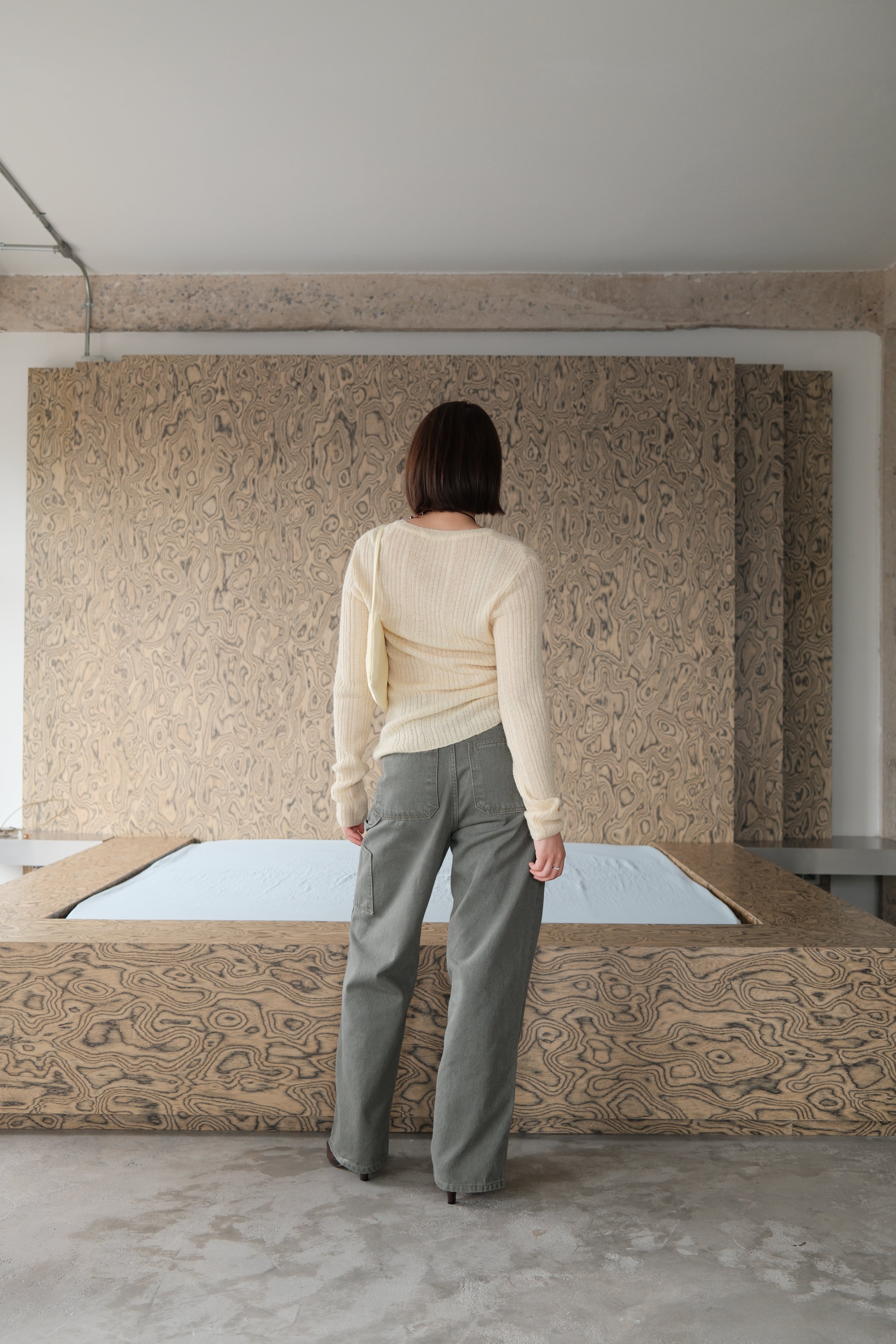 Mohair fluffy sweatshirt
