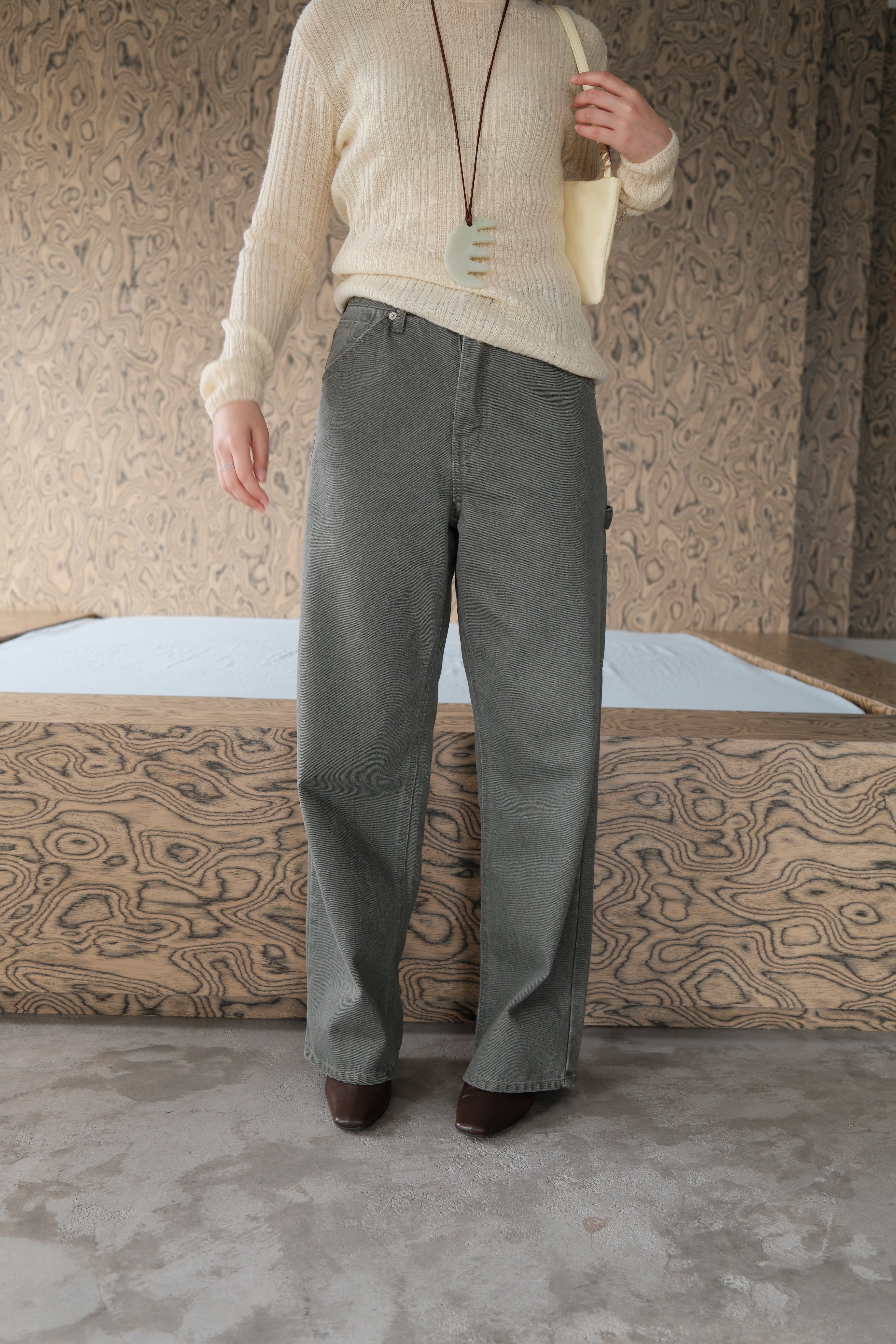 Moss utility cargo pocket jeans