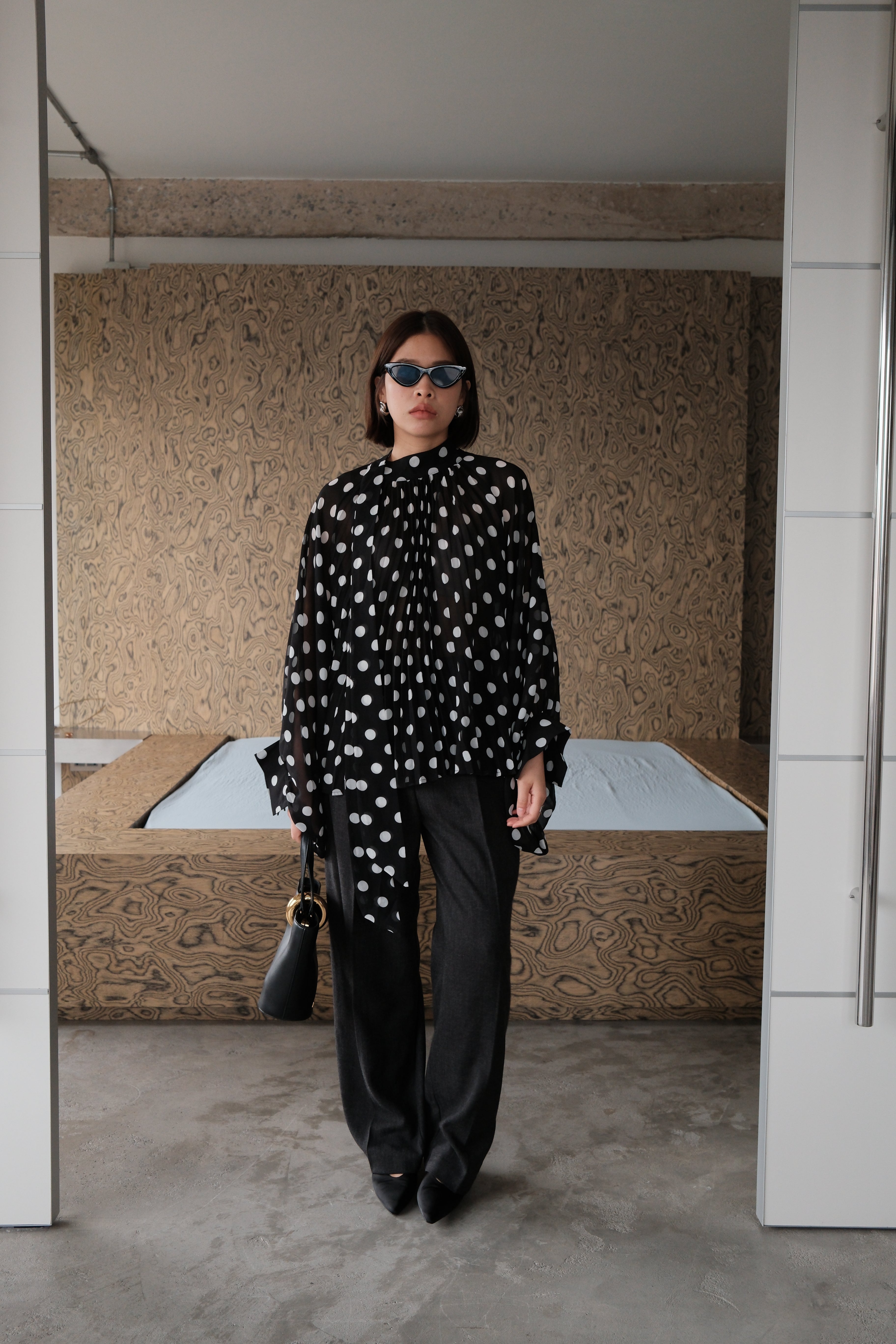 Hailey high-rise straight leg trousers