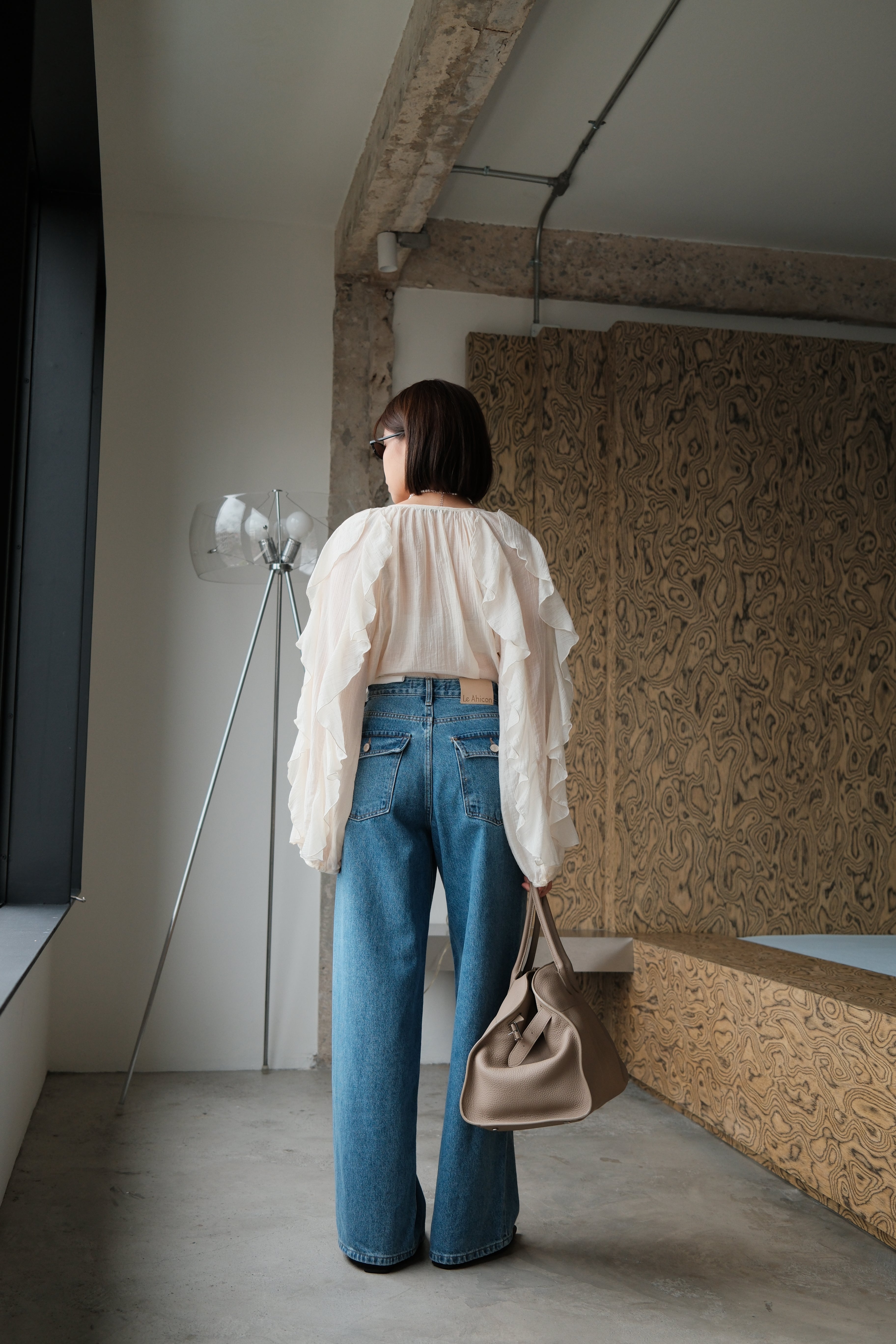 Rinda ruffle boho blouse