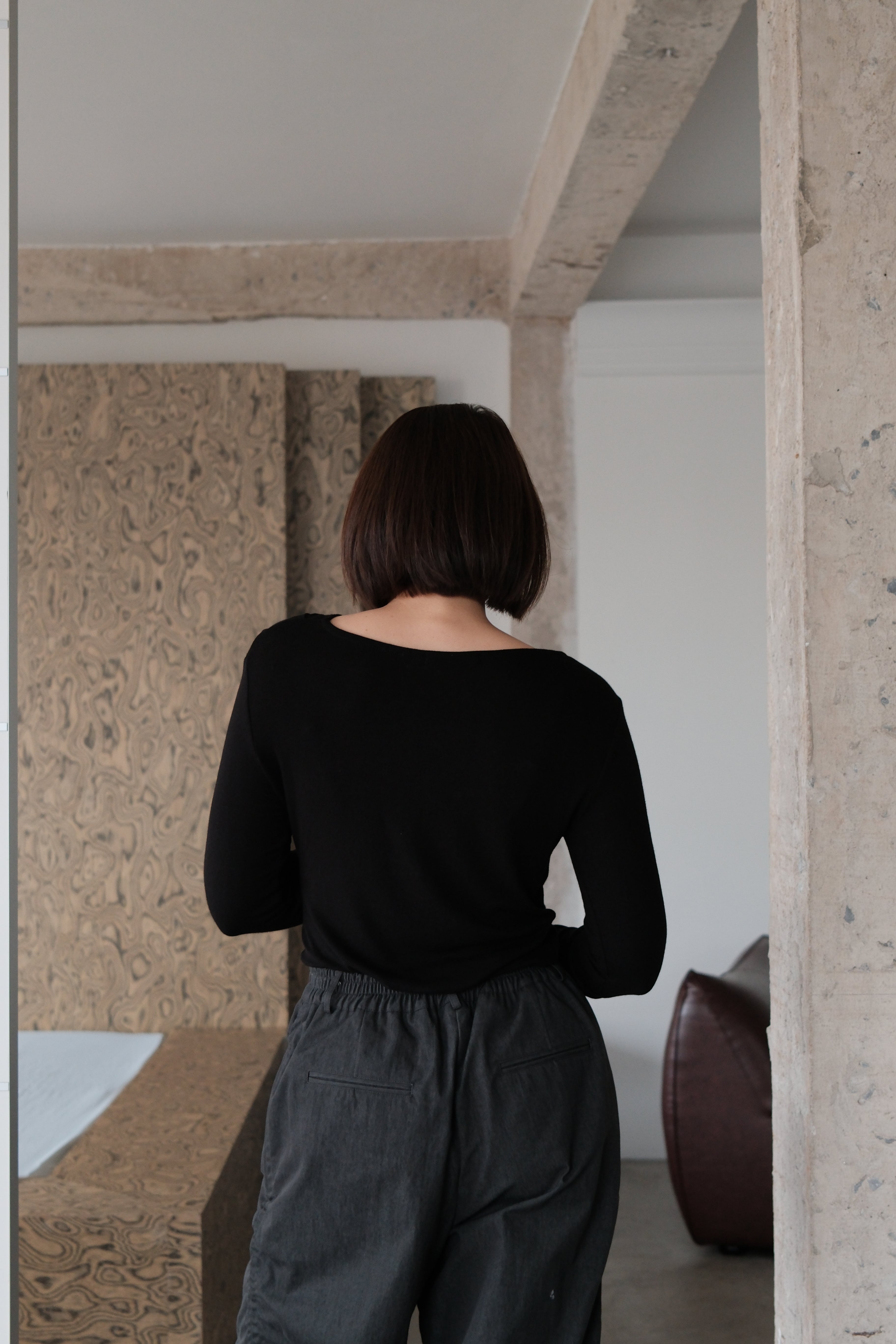 Vince draped long-sleeve tee
