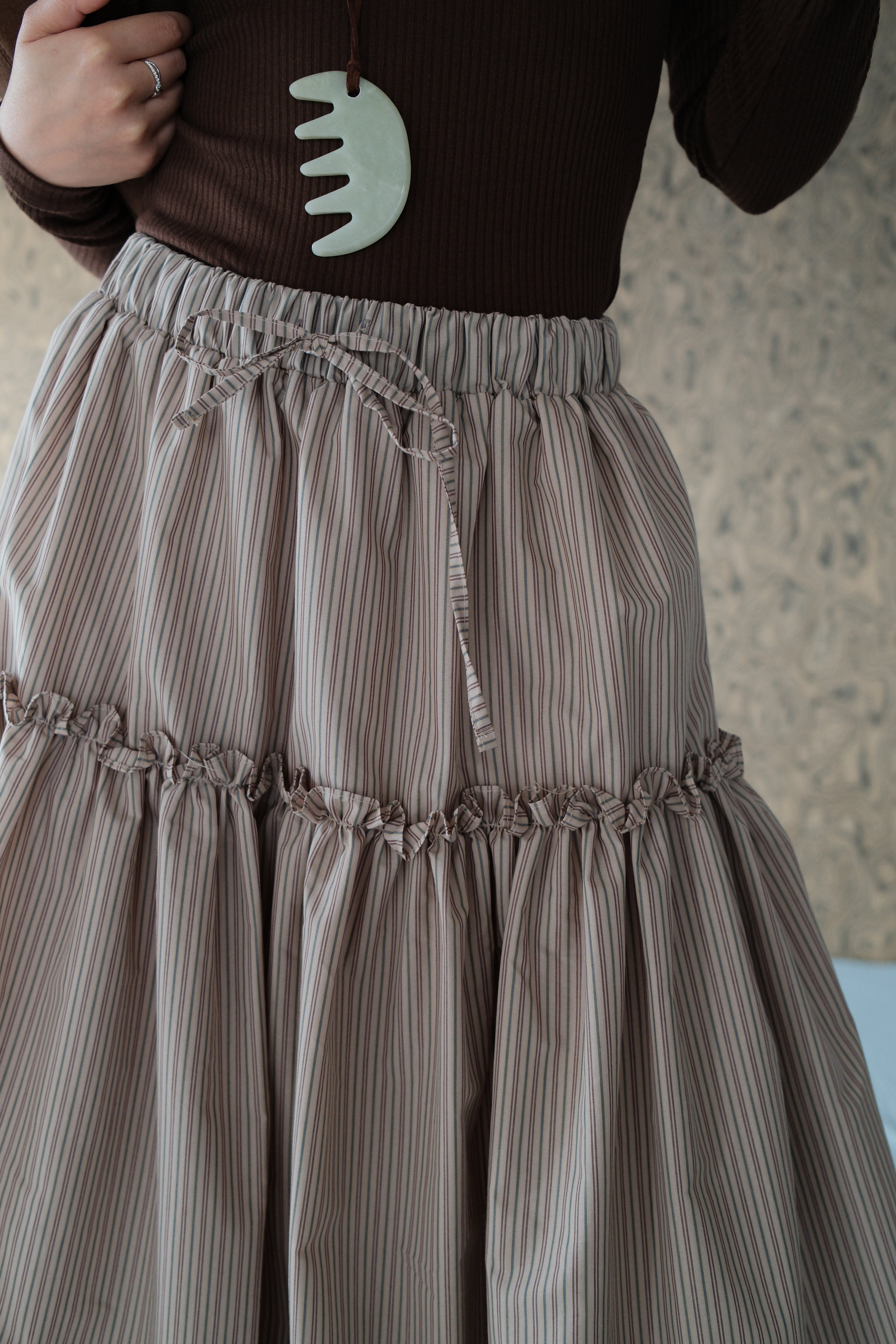 Ragon ruffle edge balloon skirt