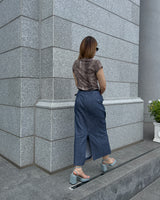 large pocket long skirt