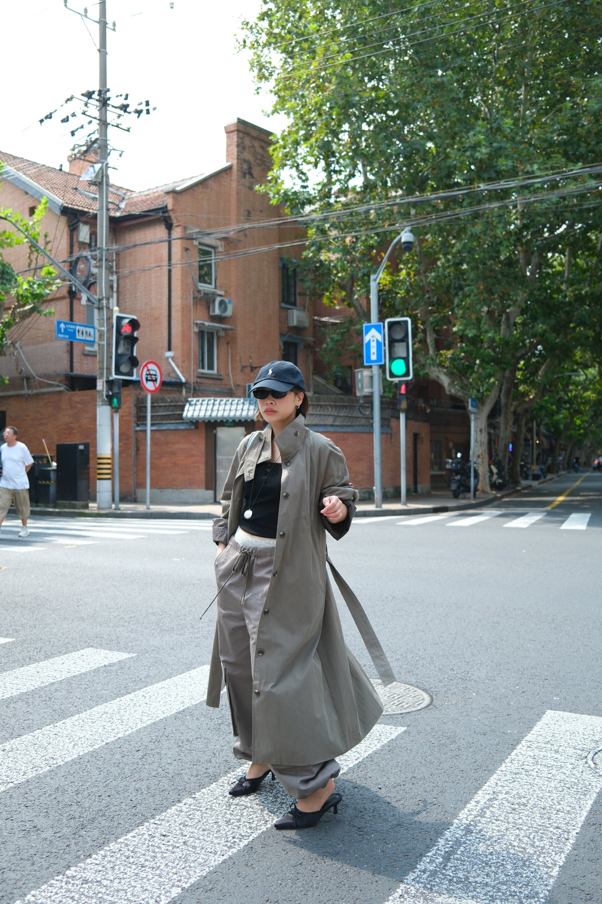 Briar Plaid Lined Trench Coat