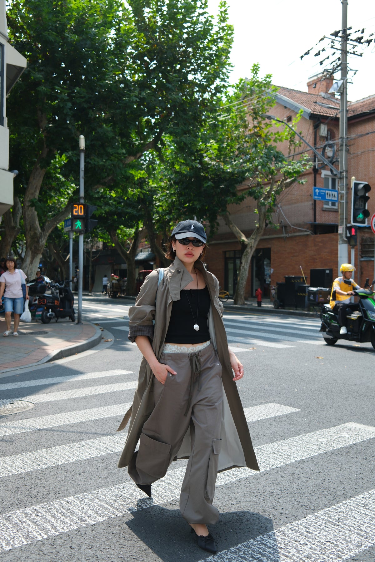 Briar Plaid Lined Trench Coat