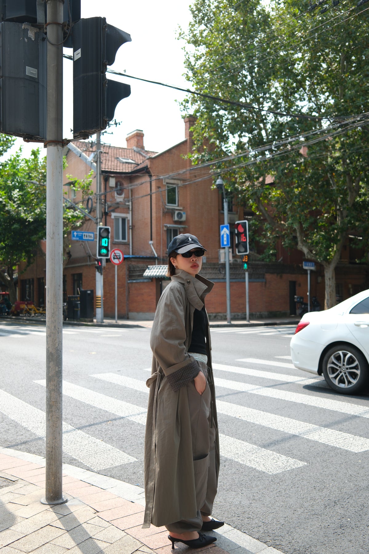 Briar Plaid Lined Trench Coat