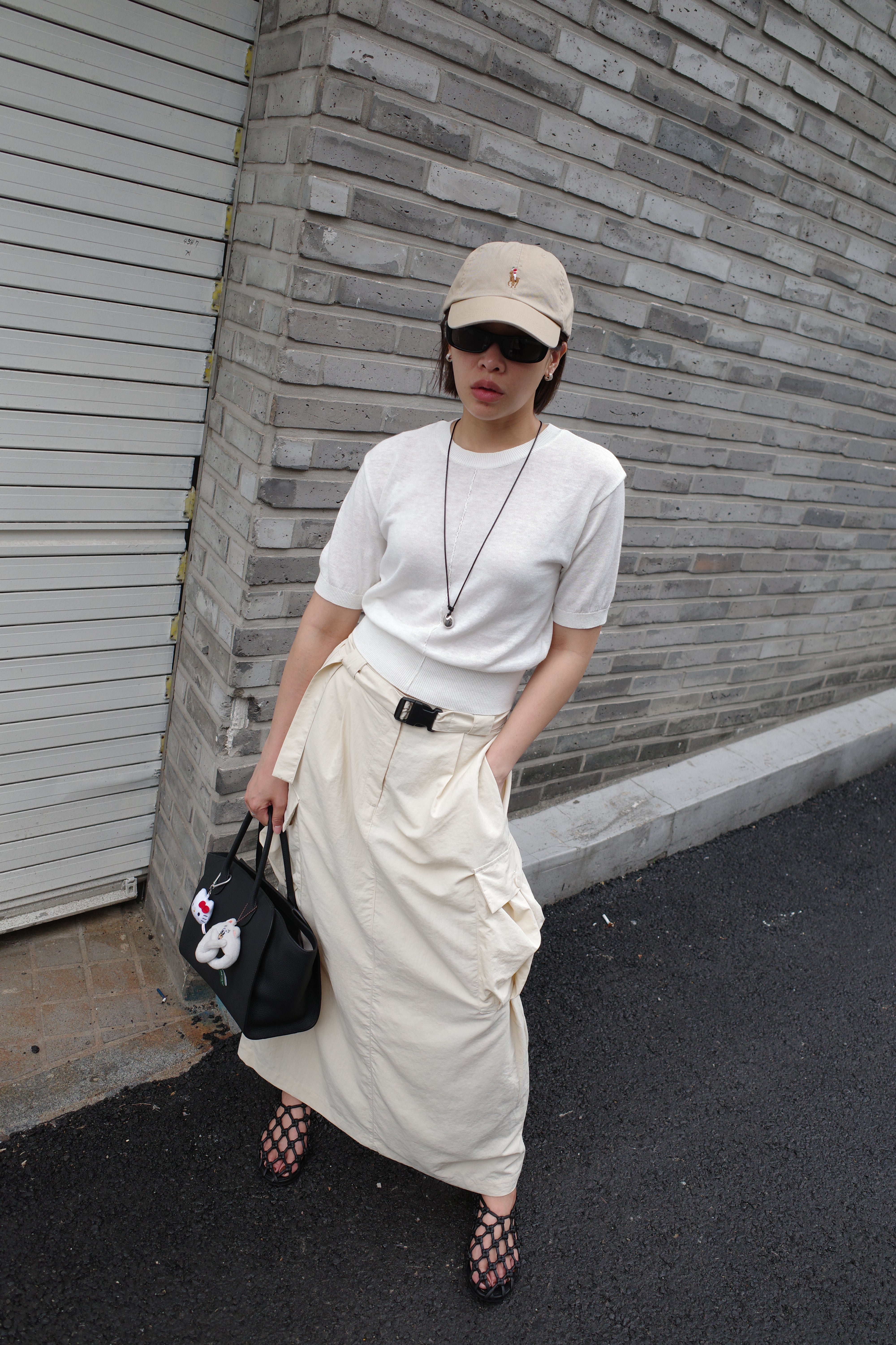Nelly Utility Nylon Skirt