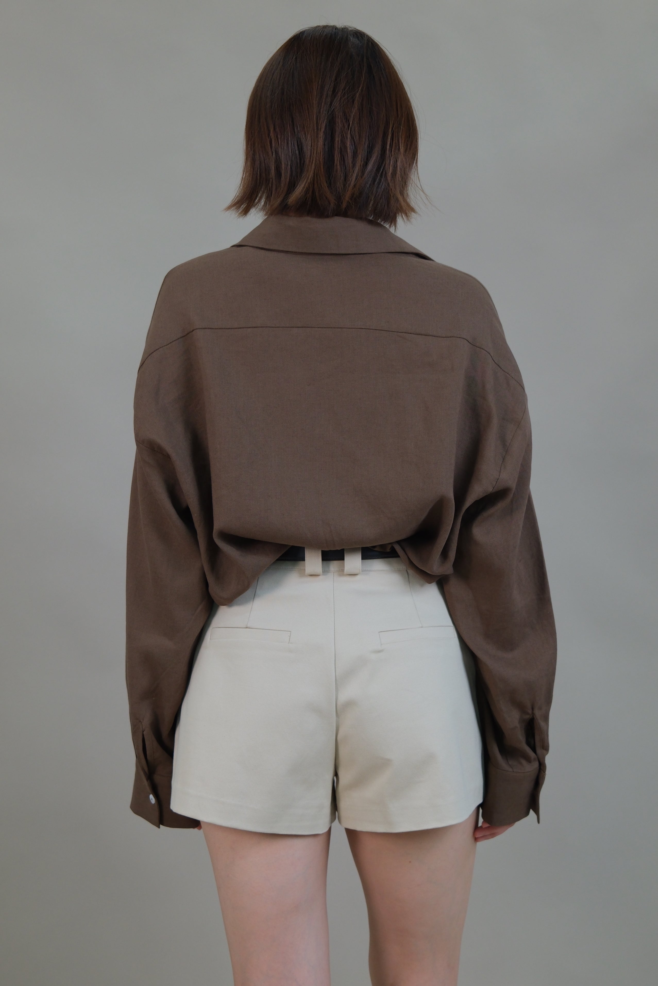 Summer Linen crop shirt