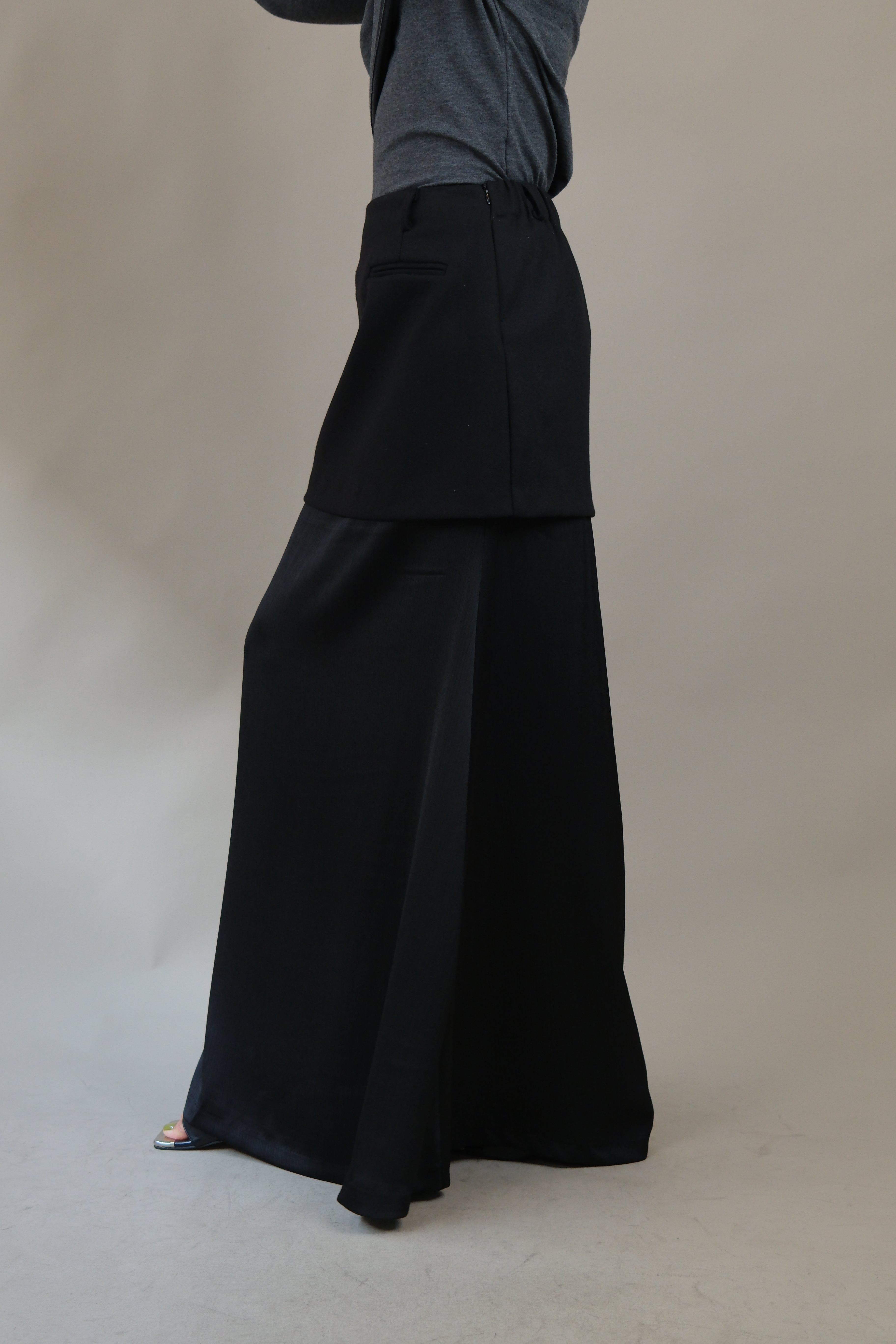 Siere double layer maxi skirt
